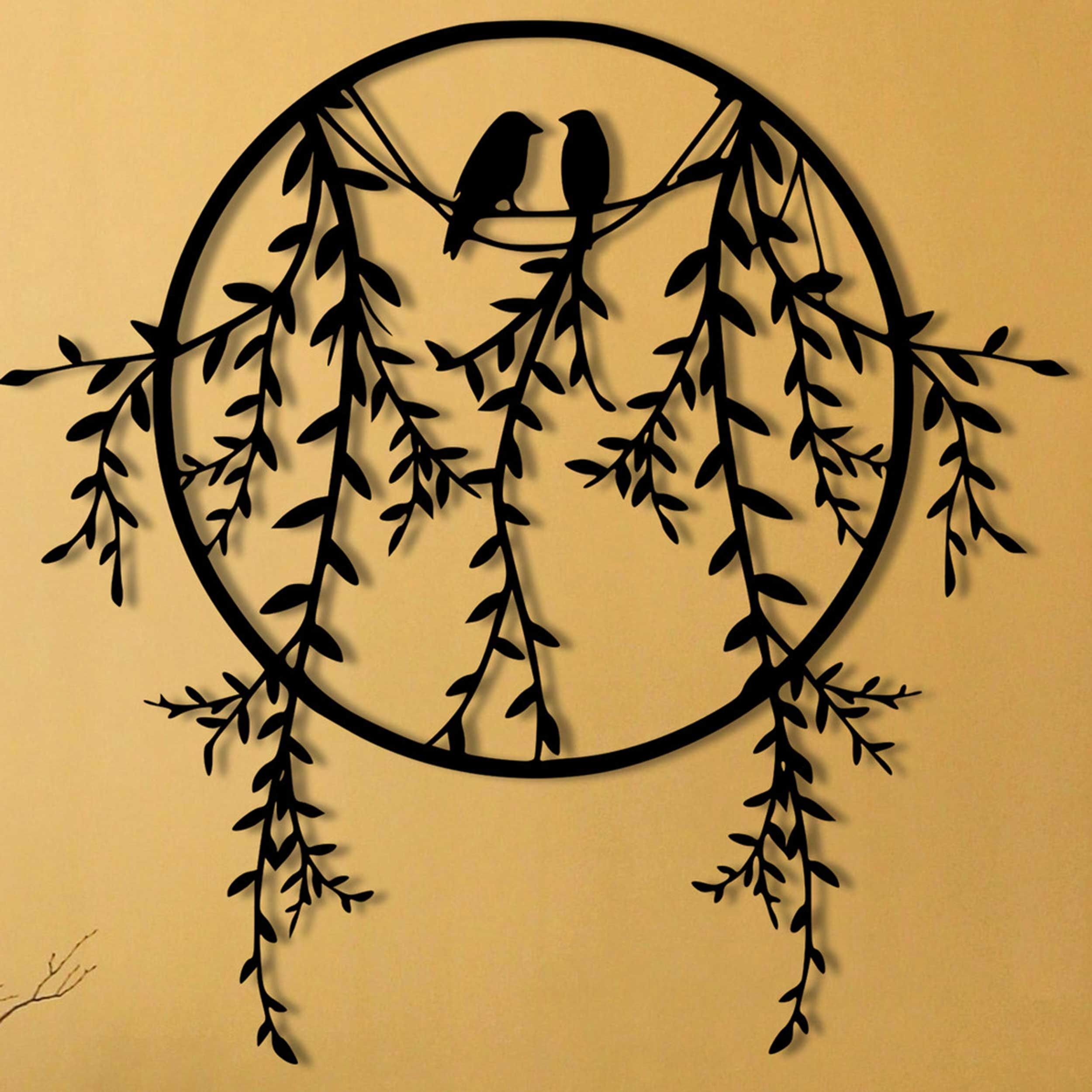 Wallity Décor mural en métal | 100% métal | Noir