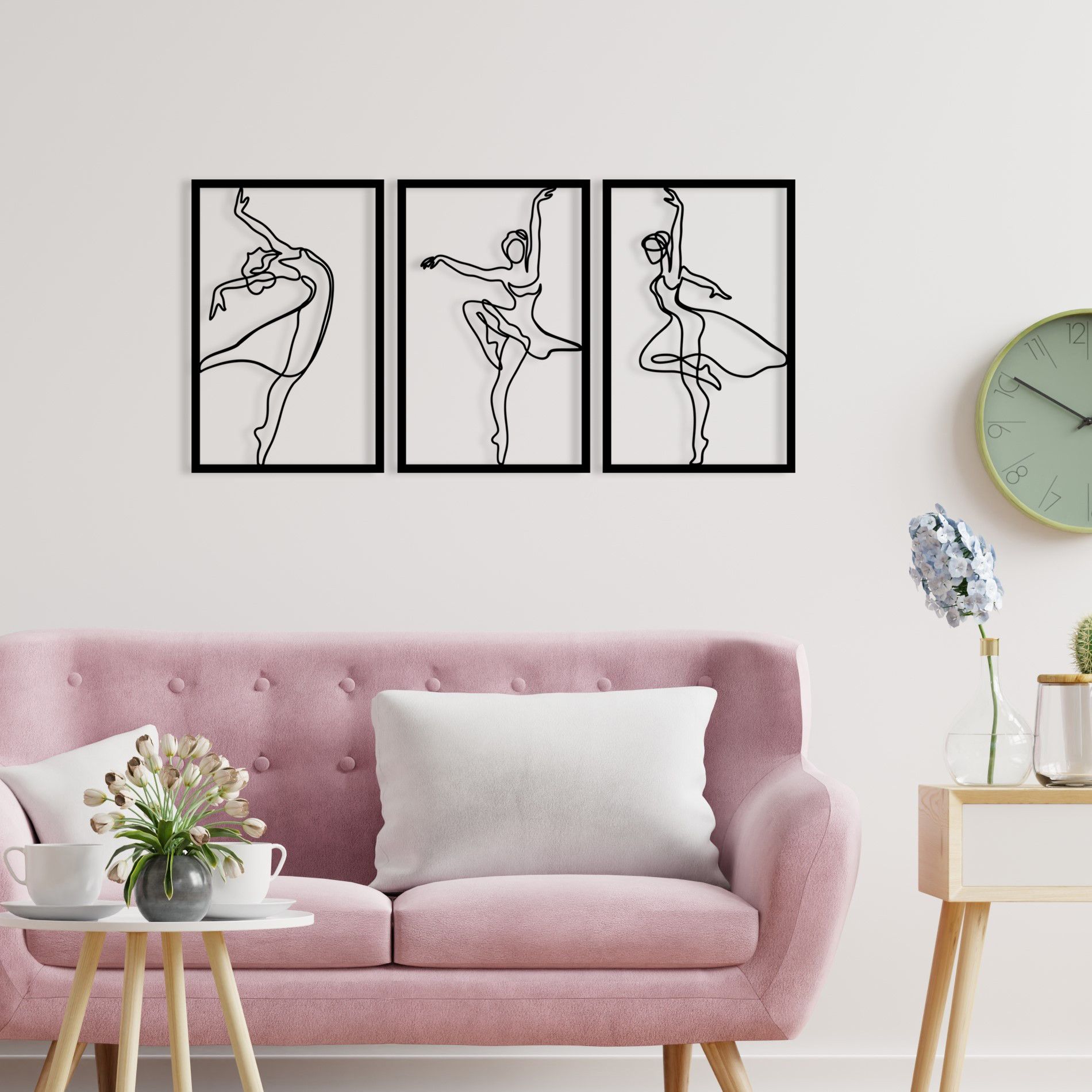 Wallity en métal | Accessoire mural décoratif