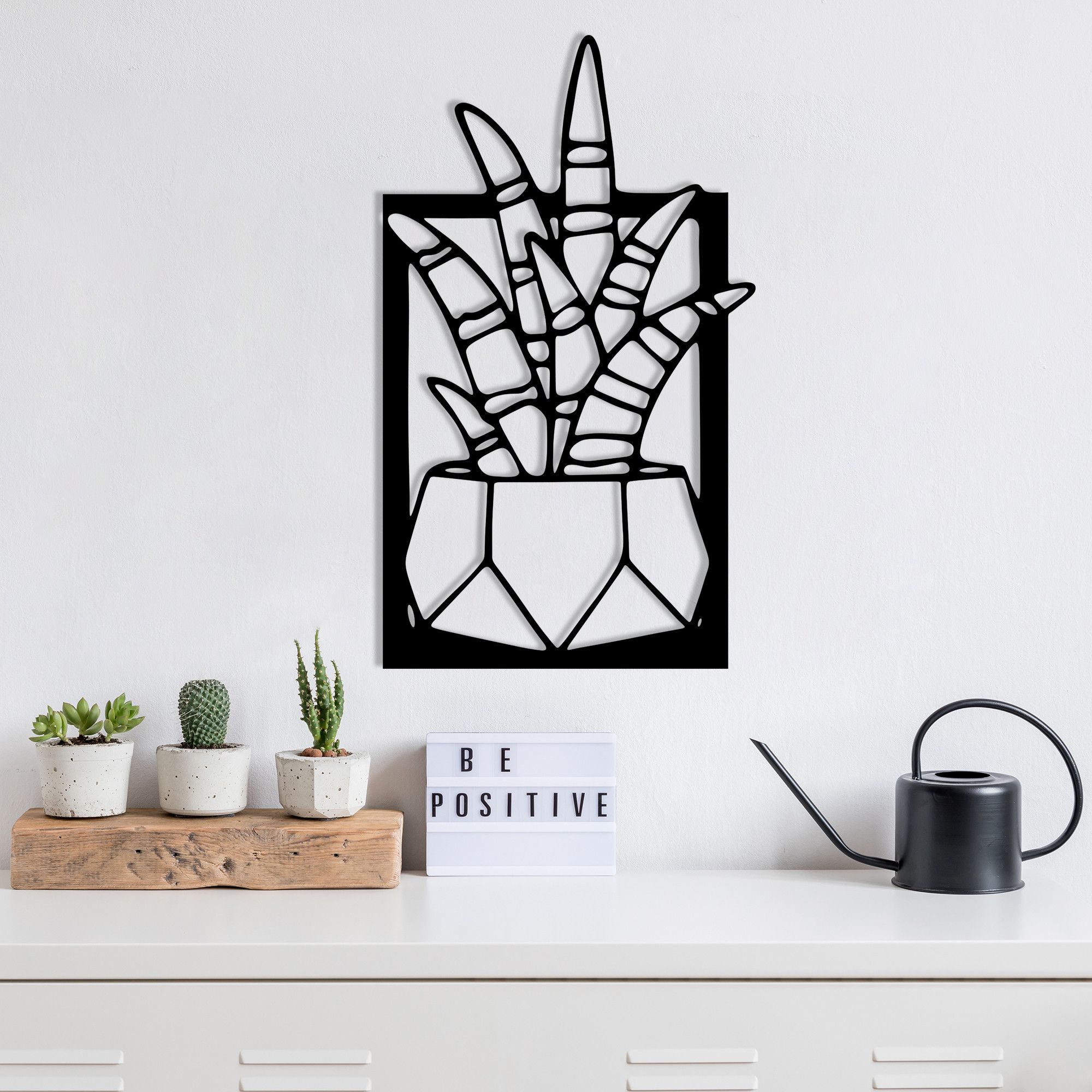 Accessoire mural en métal Wallity - Noir | 100% métal