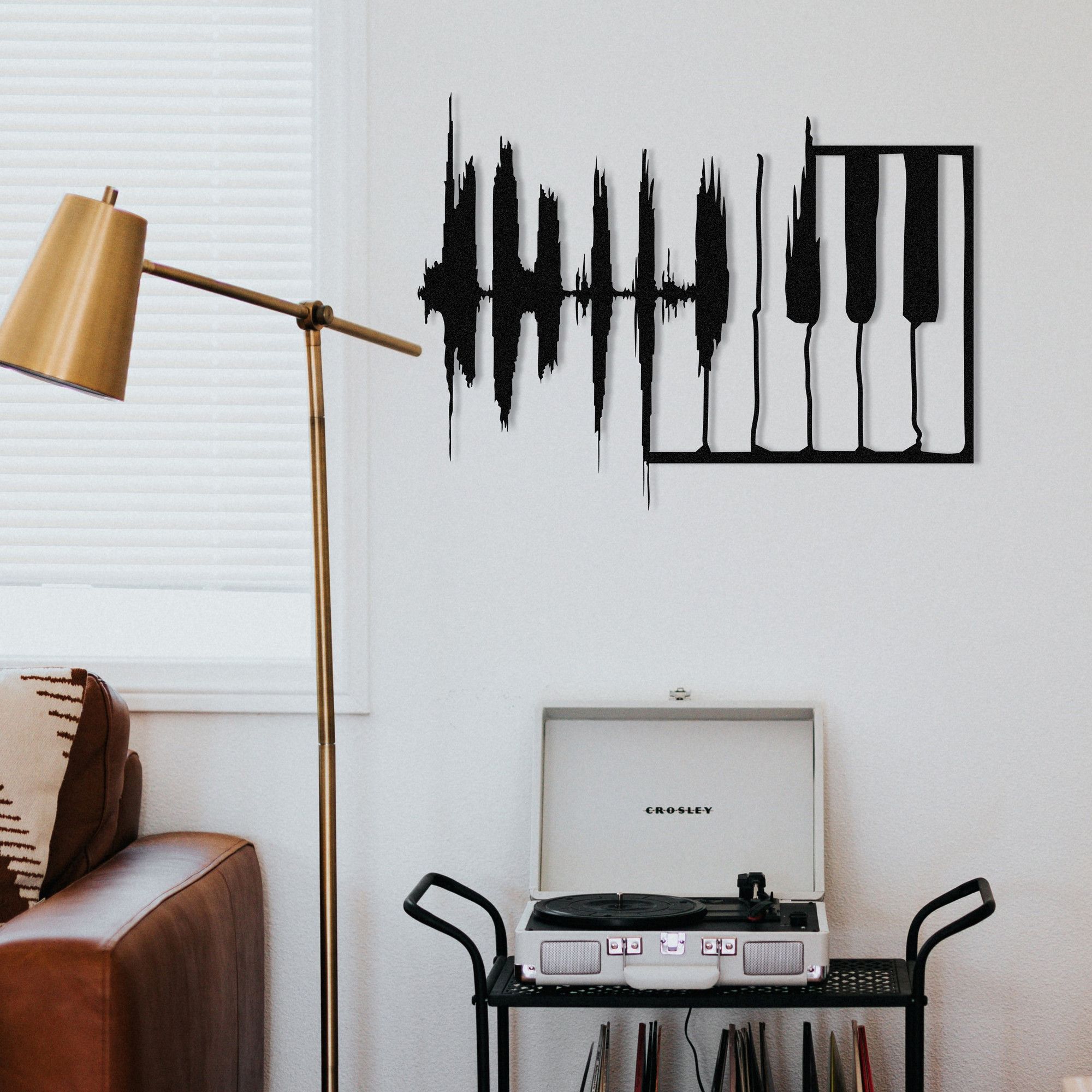 Accessoire mural en métal de Wallity Decor - 100 % métal, noir