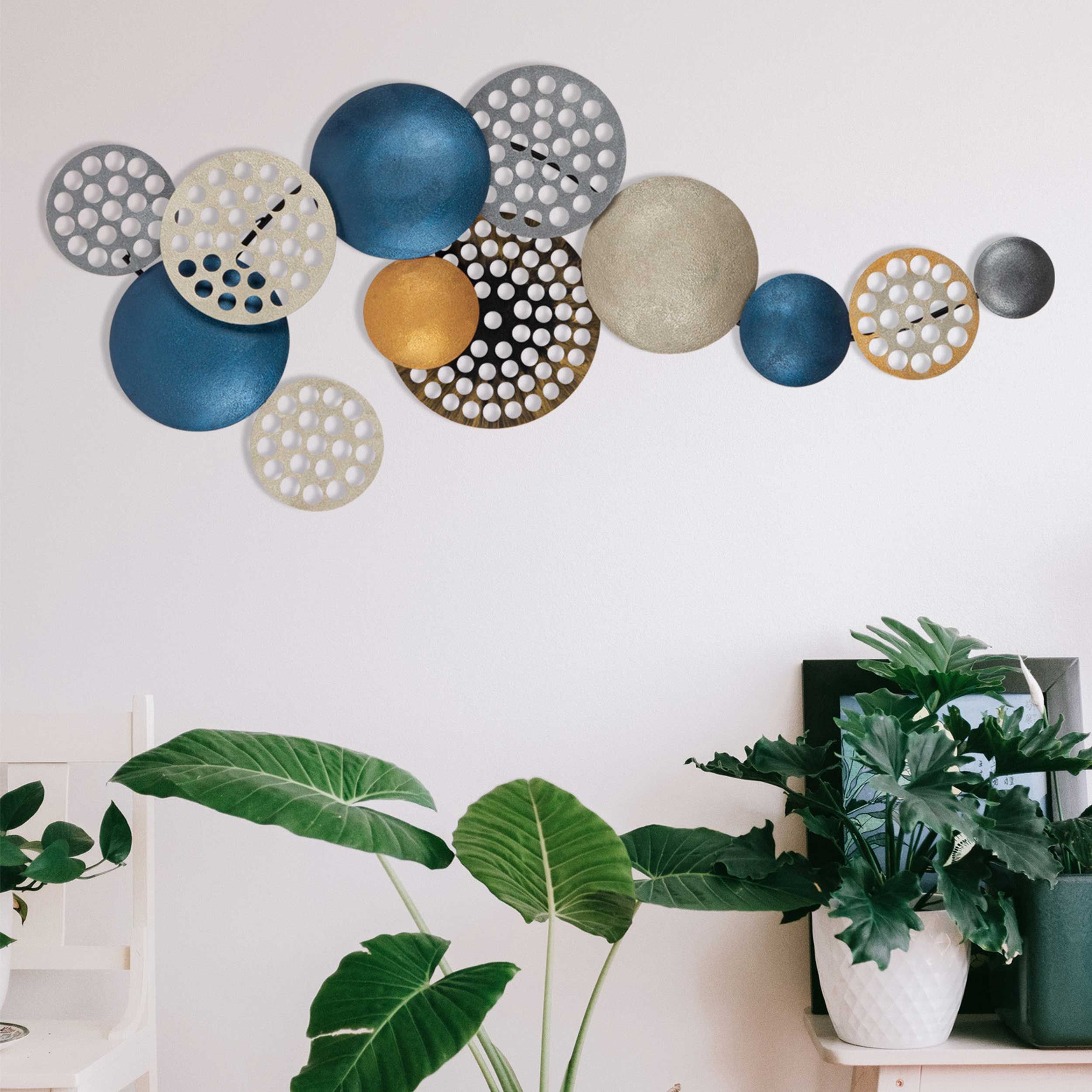 Accessoire mural décoratif en métal Wallity - 100% métal (0 épaisseur) - Multicolore