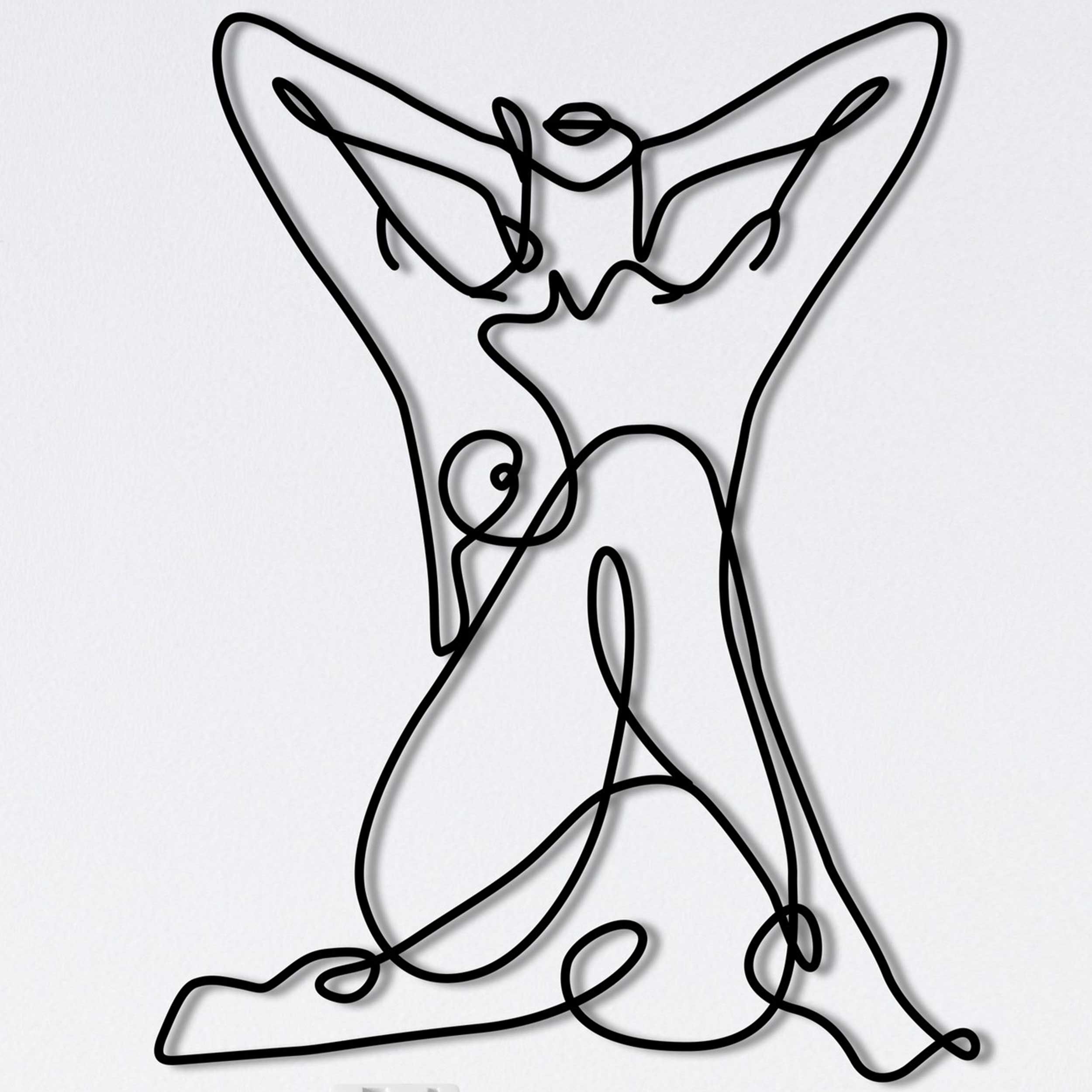 Accessoires muraux en métal Wallity | 100% métal, 1 d'épaisseur | Noir