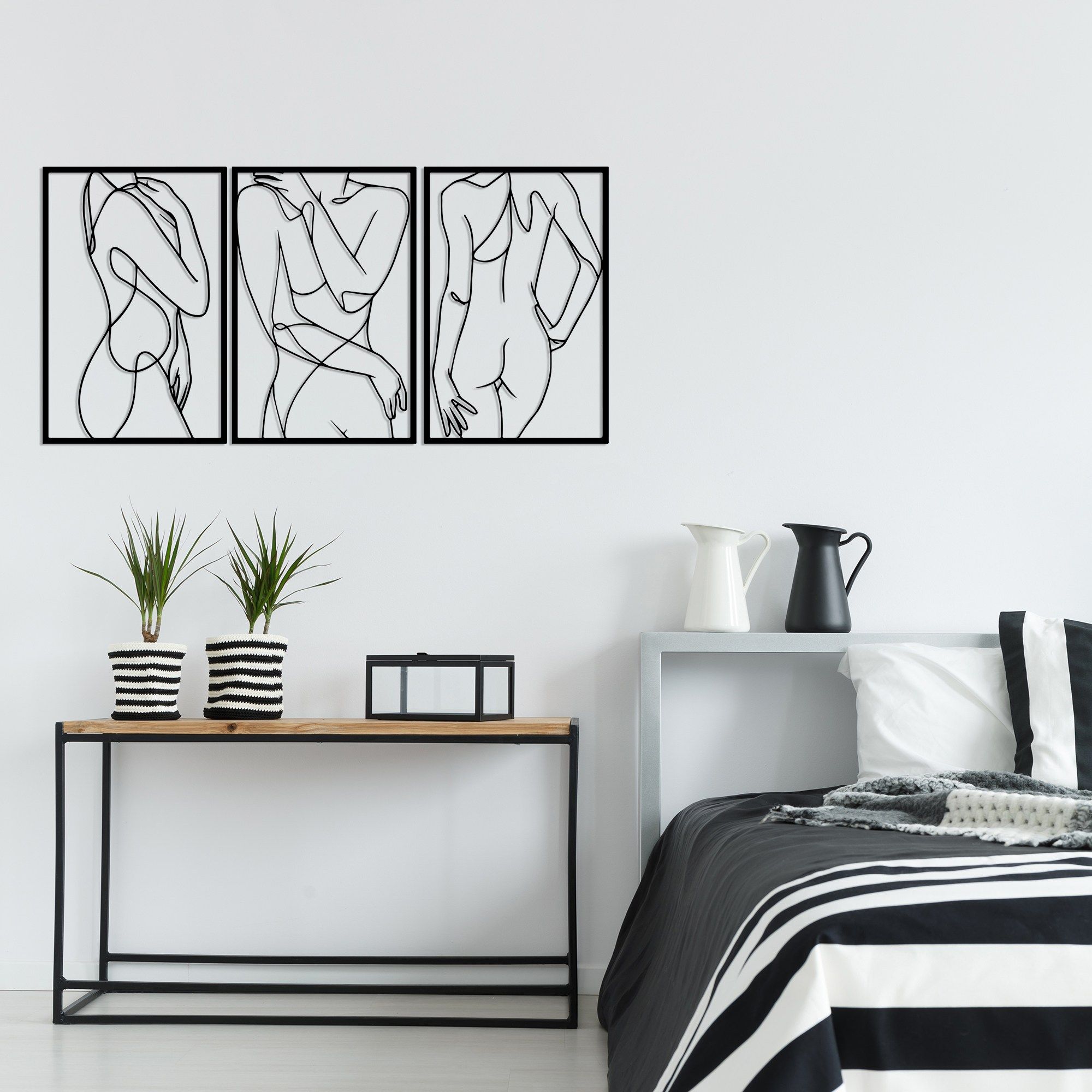 Accessoire mural décoratif en métal Wallity - Noir