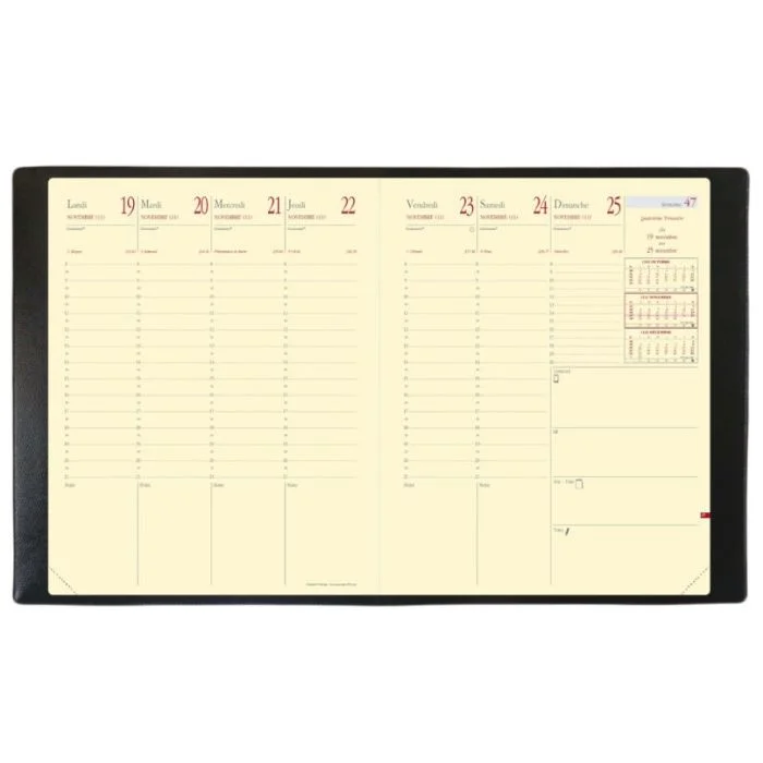 Agenda 2026 Semainier - 210 x 270 mm QUO VADIS Président Prestige