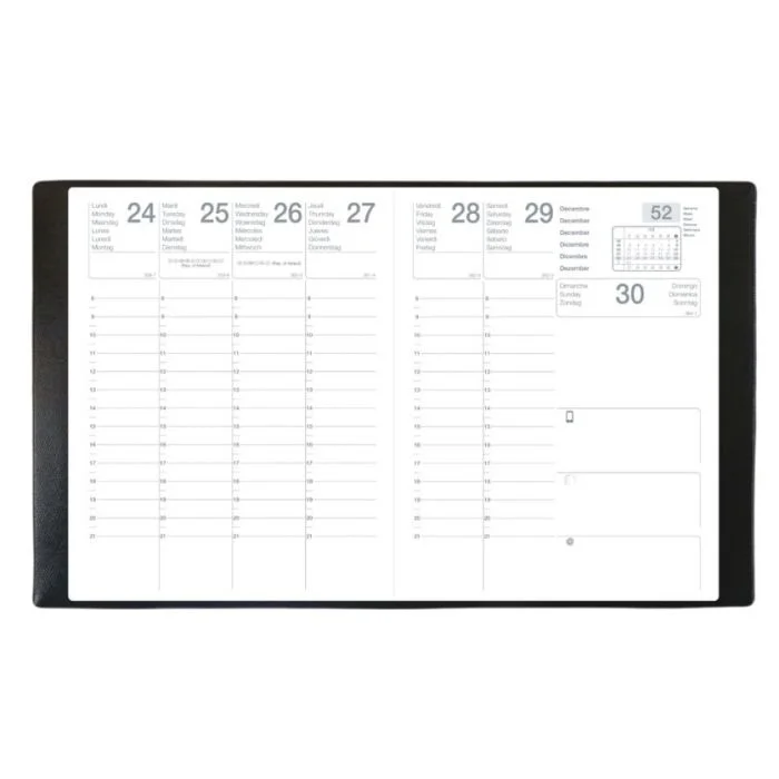 Agenda Semainier 2026 - 210 x 270 mm QUO VADIS Mercure