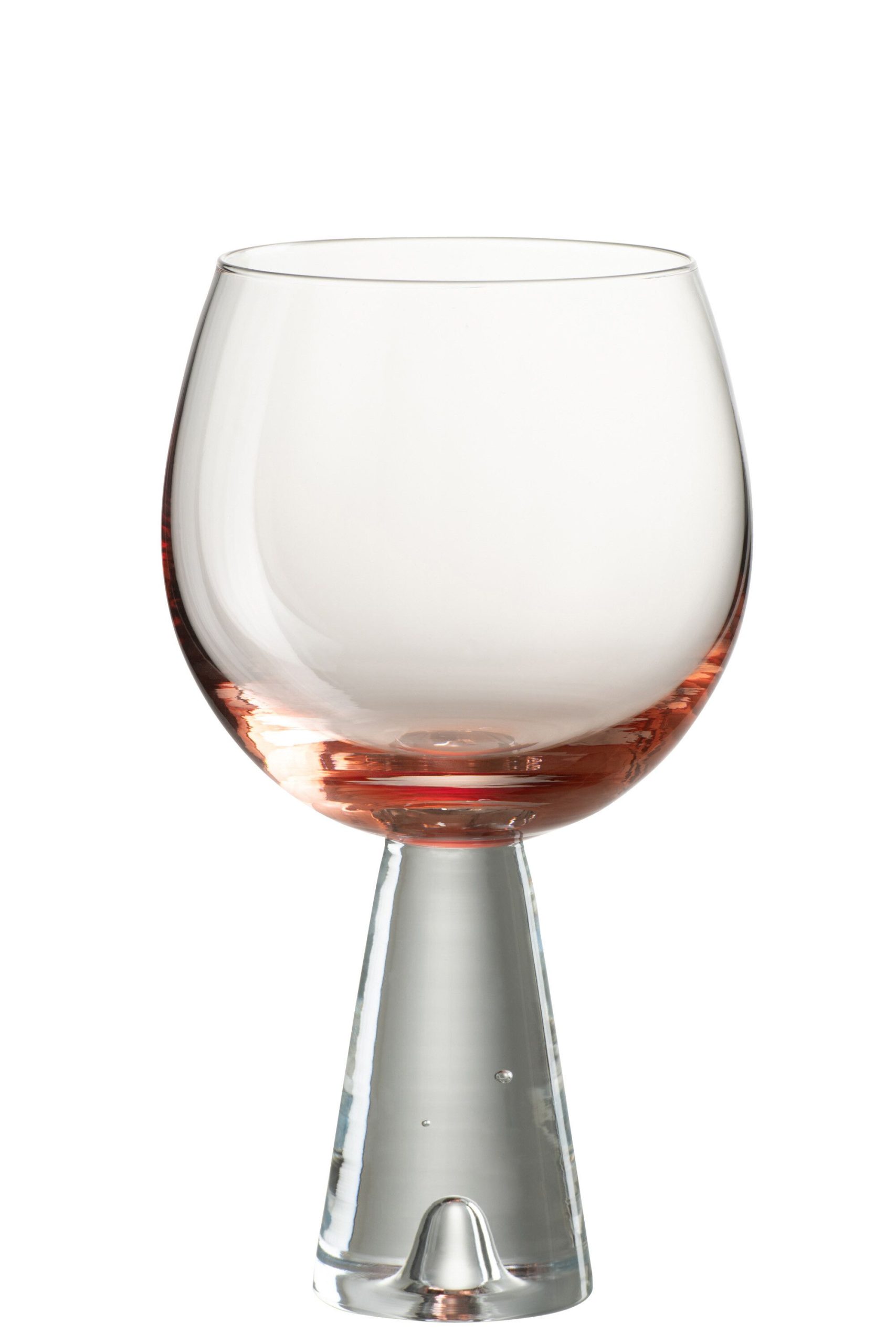 Verre a vin dean verre transparent/orange