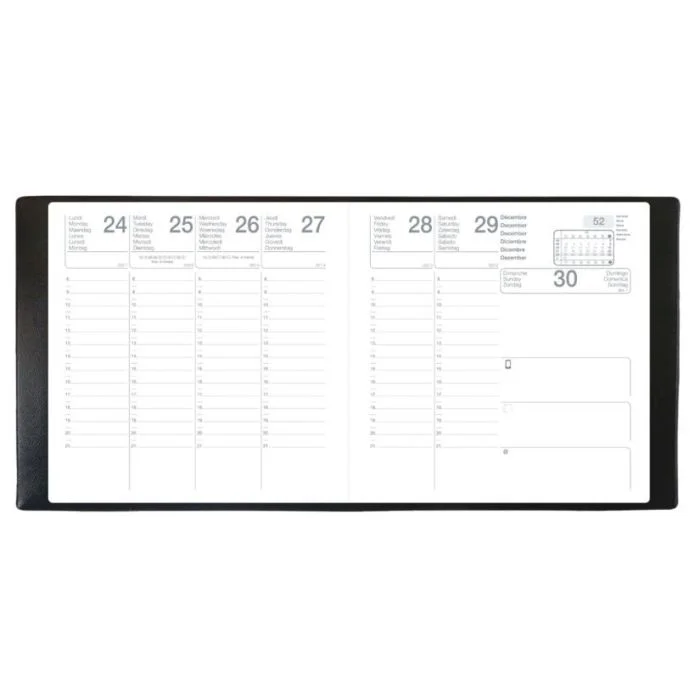 Agenda Semainier QUO VADIS 2026 16 x 16 cm - Orphée