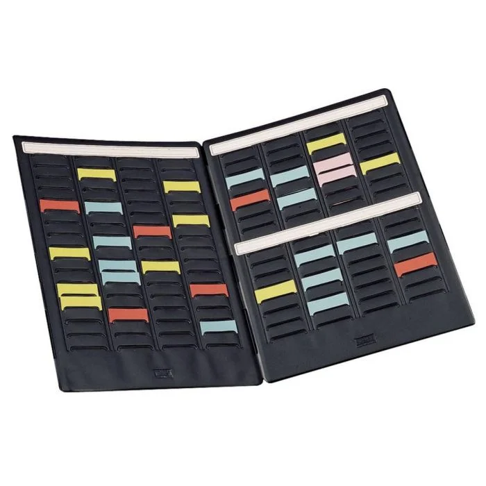 Mini Planning portable pour fiches T - Indice 1,5 - Pliable - 4 colonnes NOBO