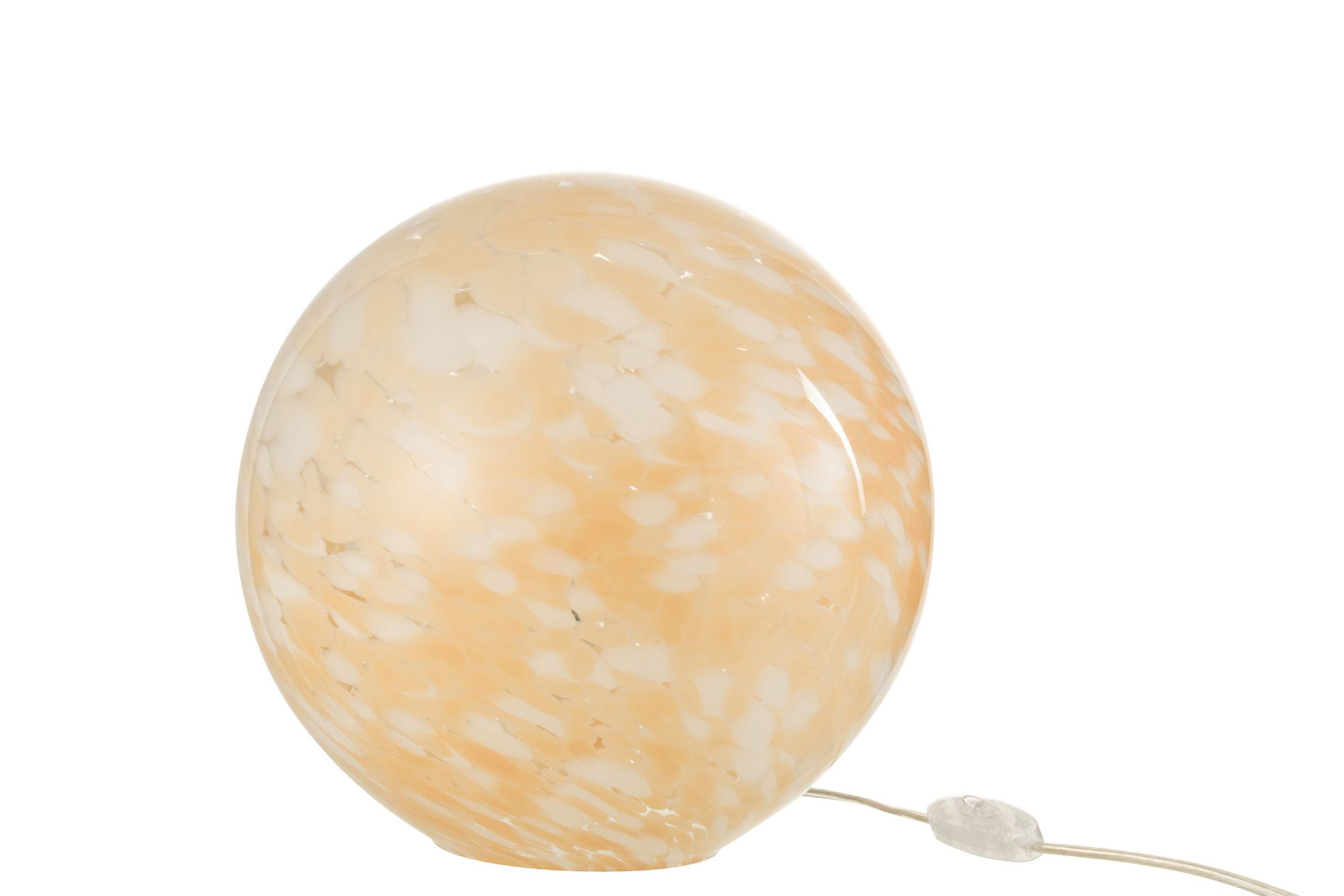 Lampe melissa ronde verre beige large