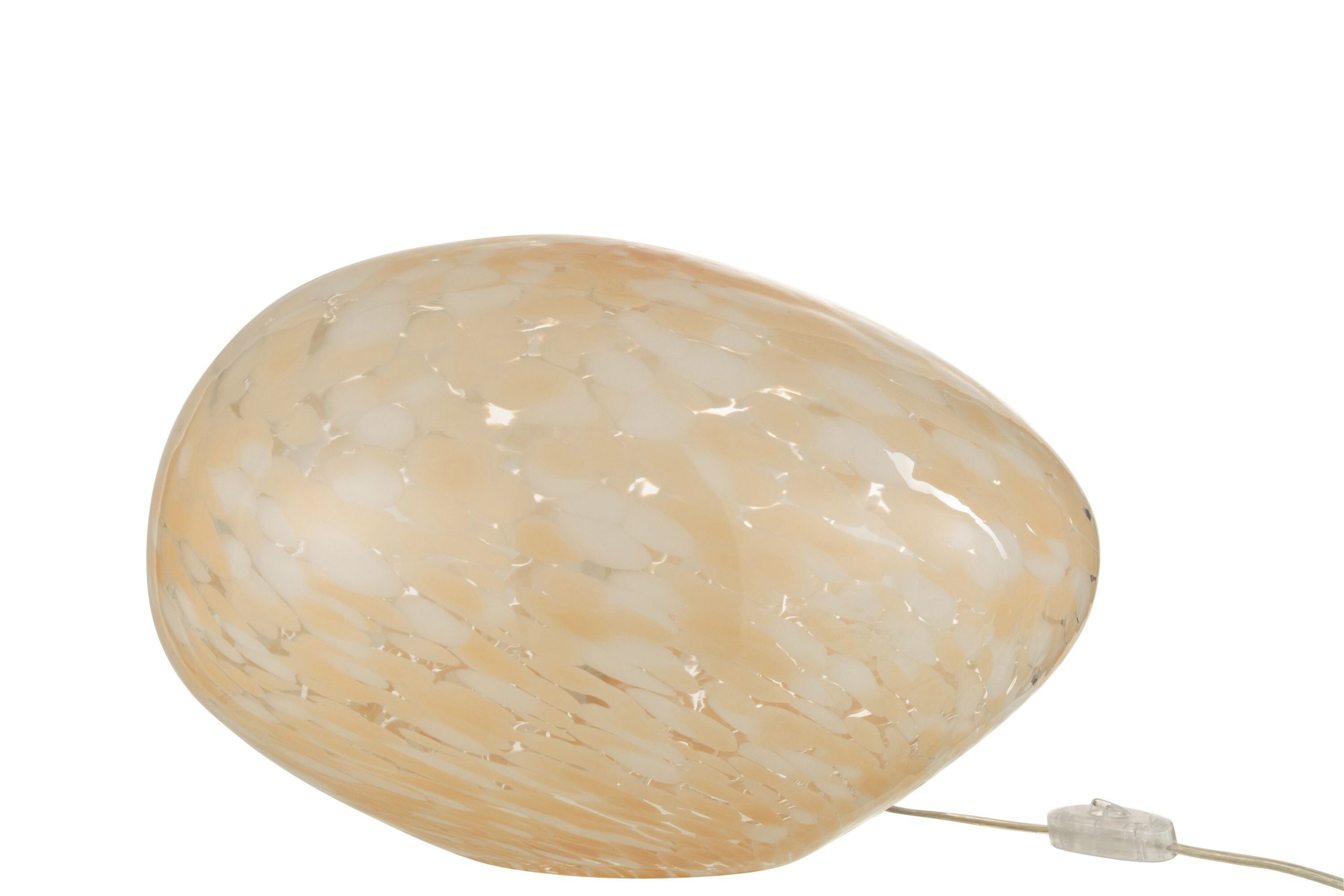 Lampe melissa ovale verre beige