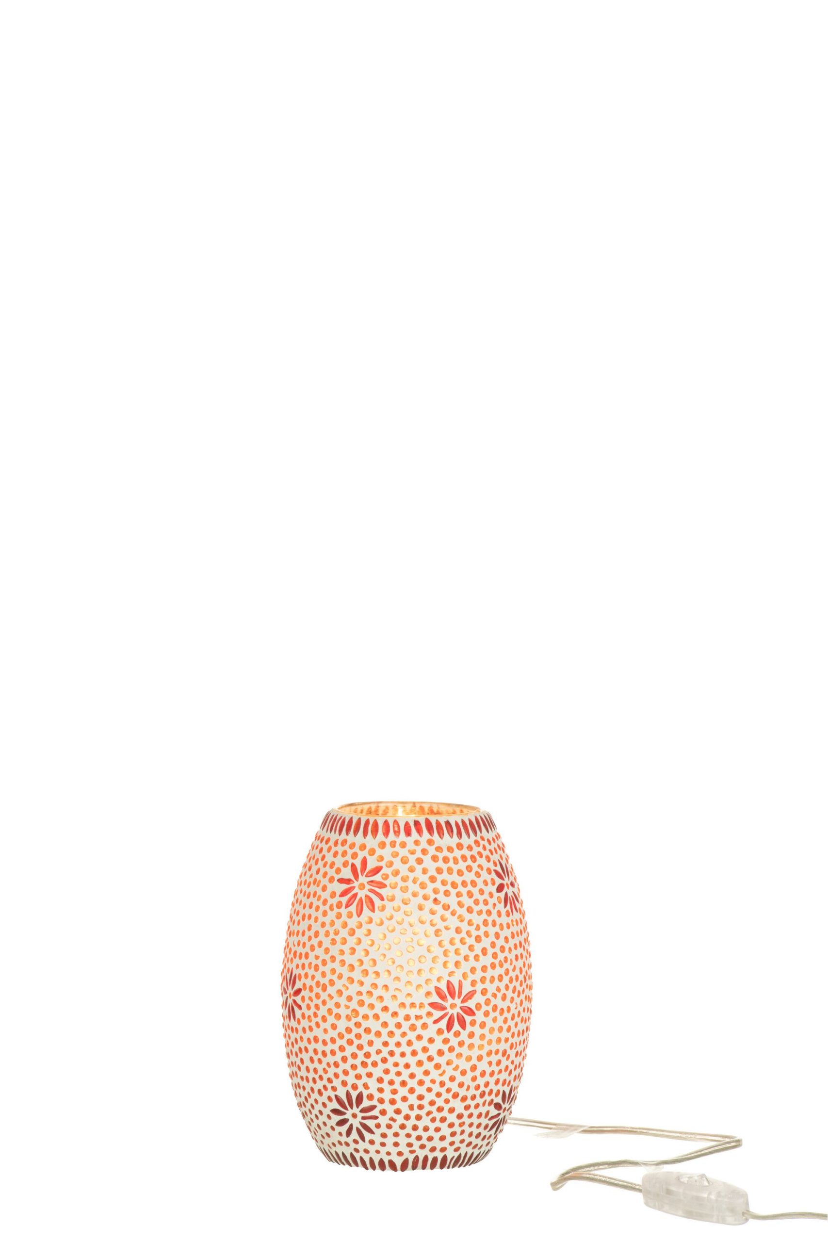 Lampe bram verre rouge small