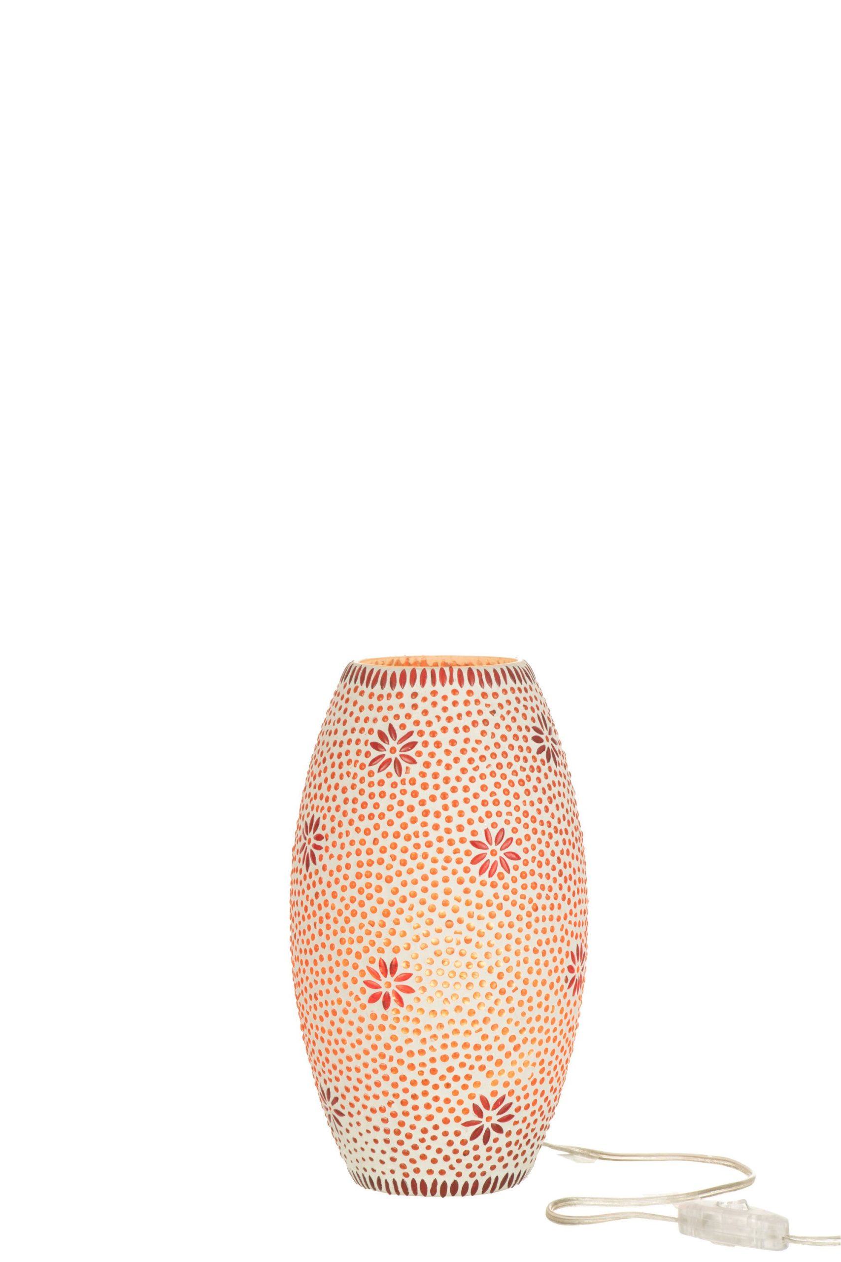 Lampe bram verre rouge medium