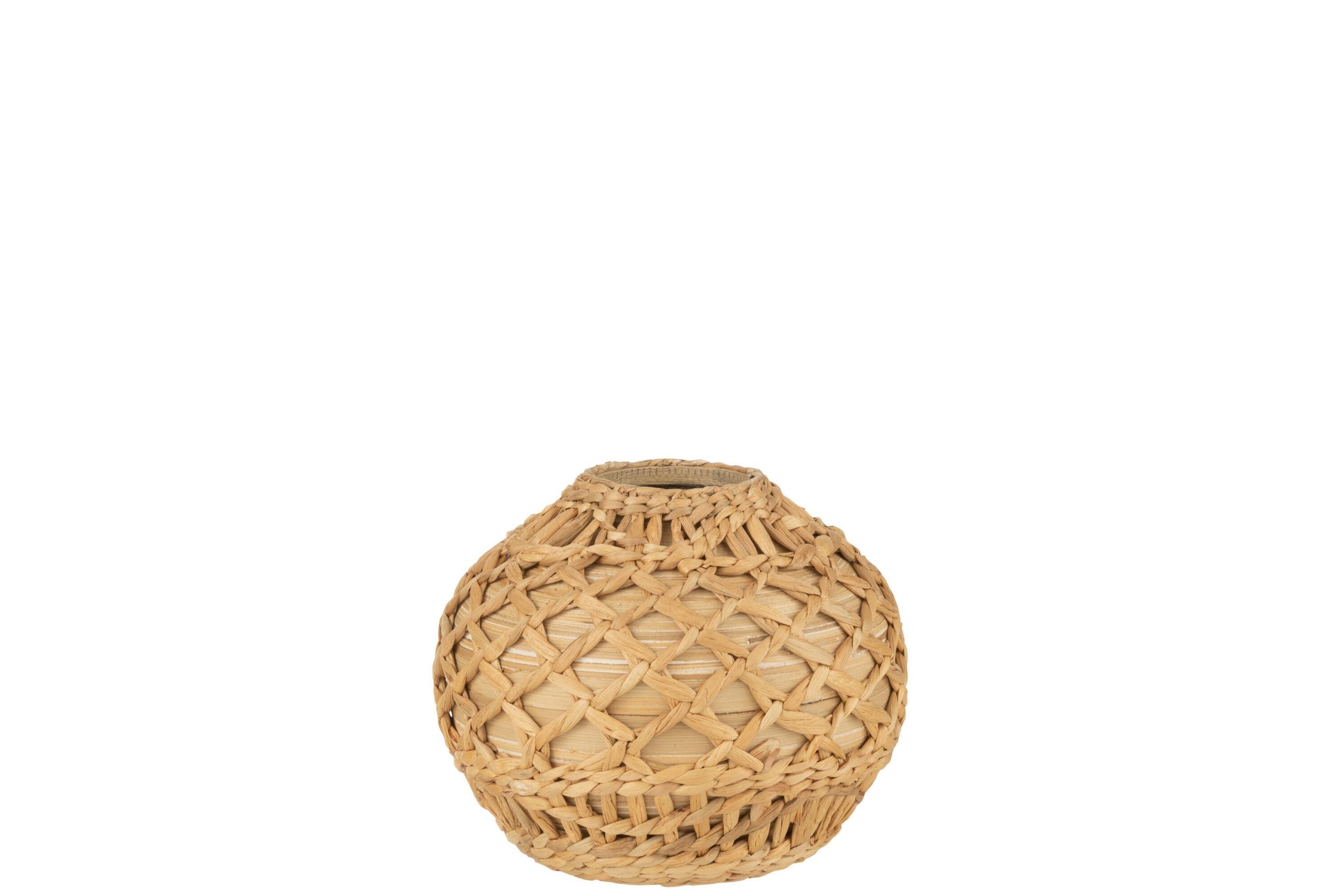 Vase tresse bambou naturel small