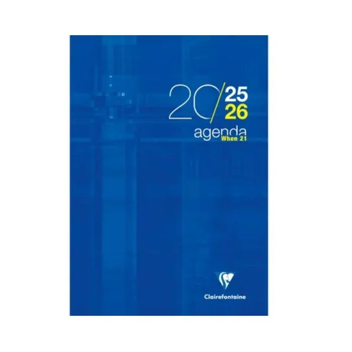 Agenda WHEN 21 2025/2026 - 210 x 297 mm CLAIREFONTAINE
