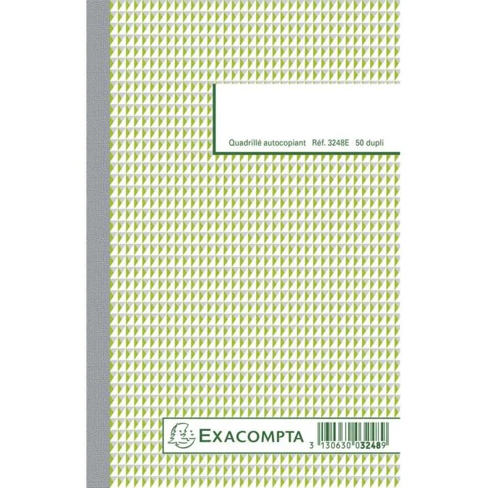 QUADRILLE Exacompta Carnet autocopiant Dupli - 210 x 135 mm