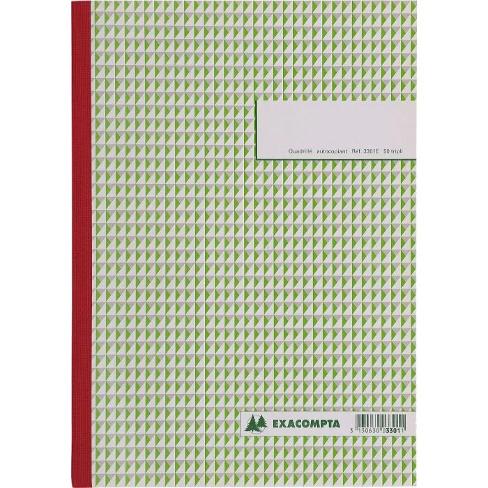 QUADRILLE Exacompta Carnet autocopiant Tripli - 297 x 210 mm