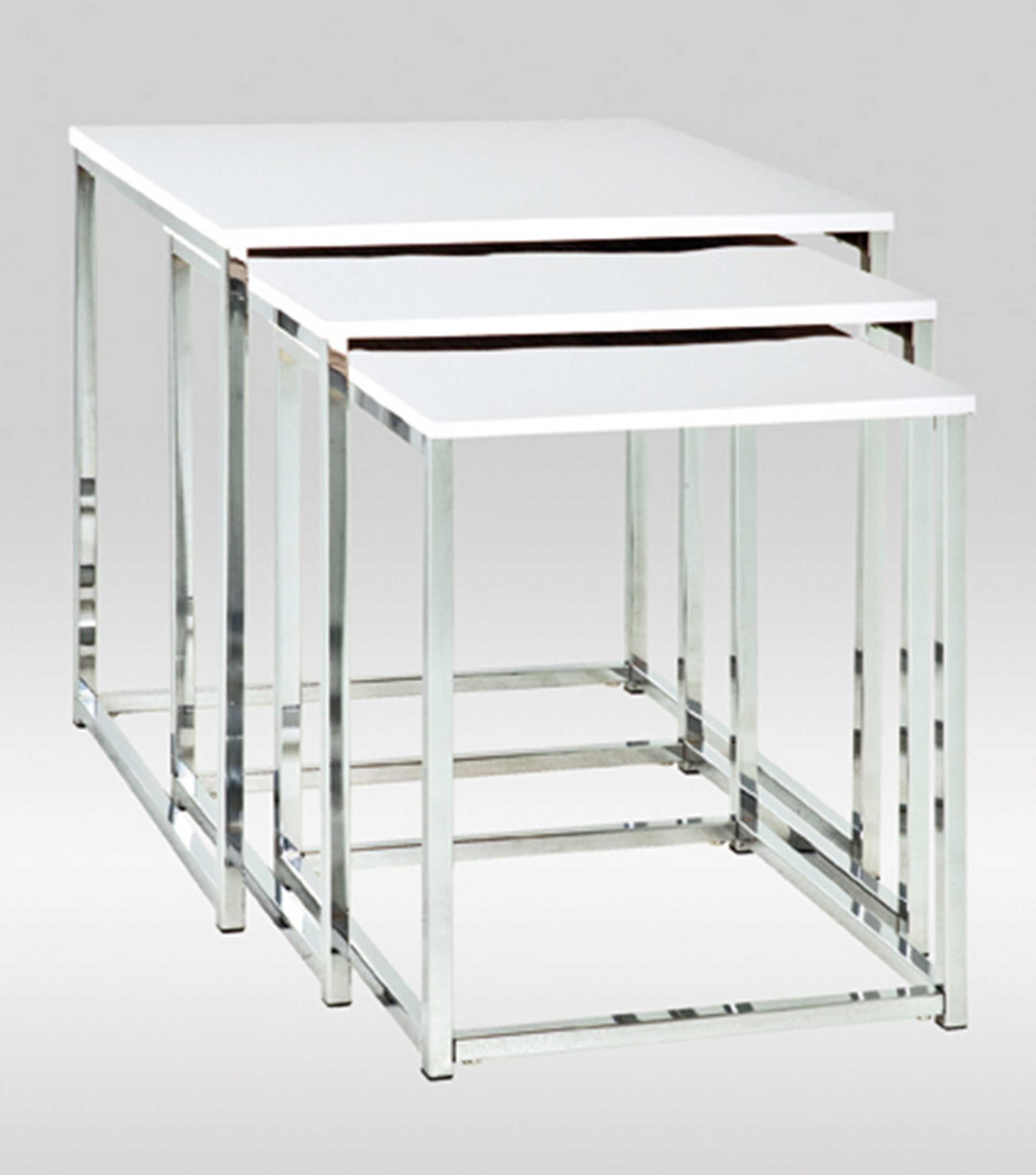 Ensemble de tables d'appoint | 36 x 39 x 42 cm | Blanc