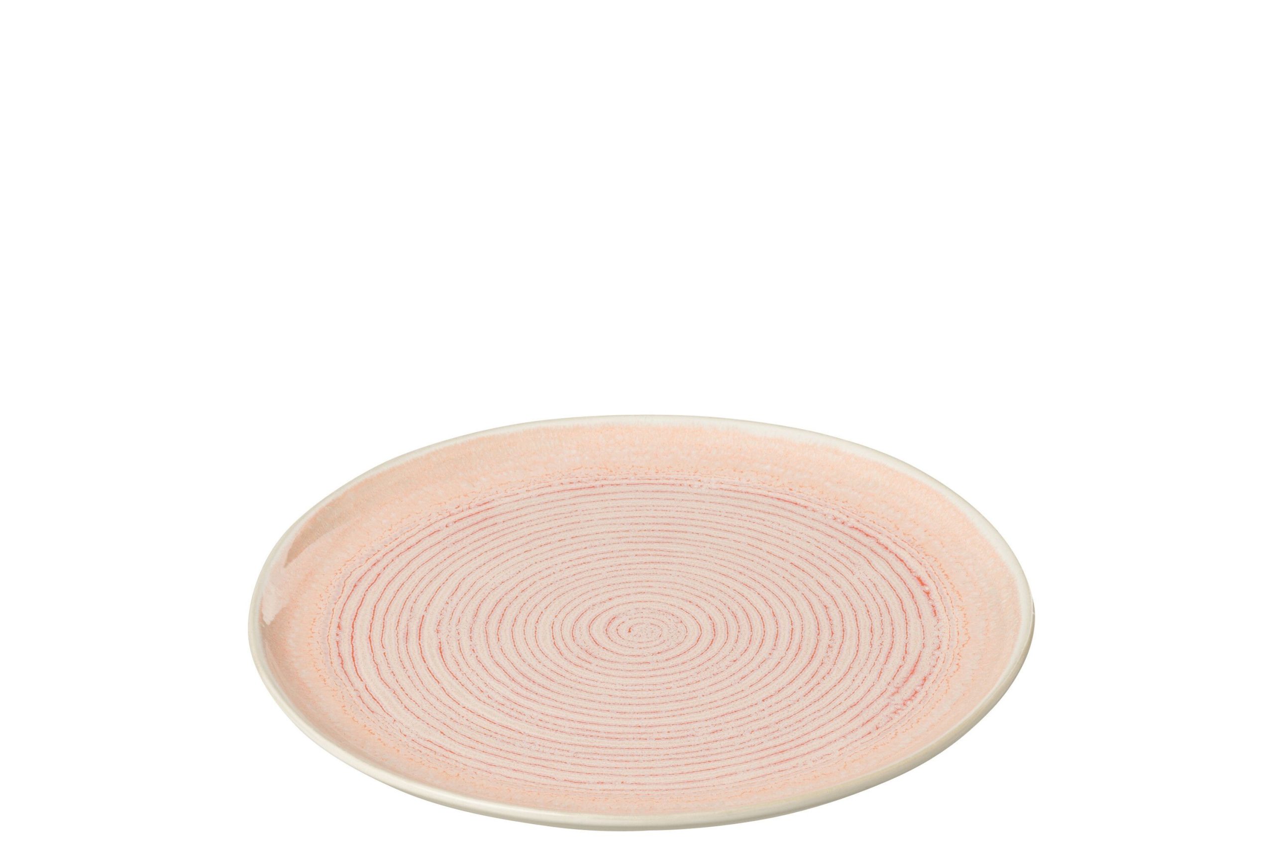 Assiette lara porcelaine saumon small
