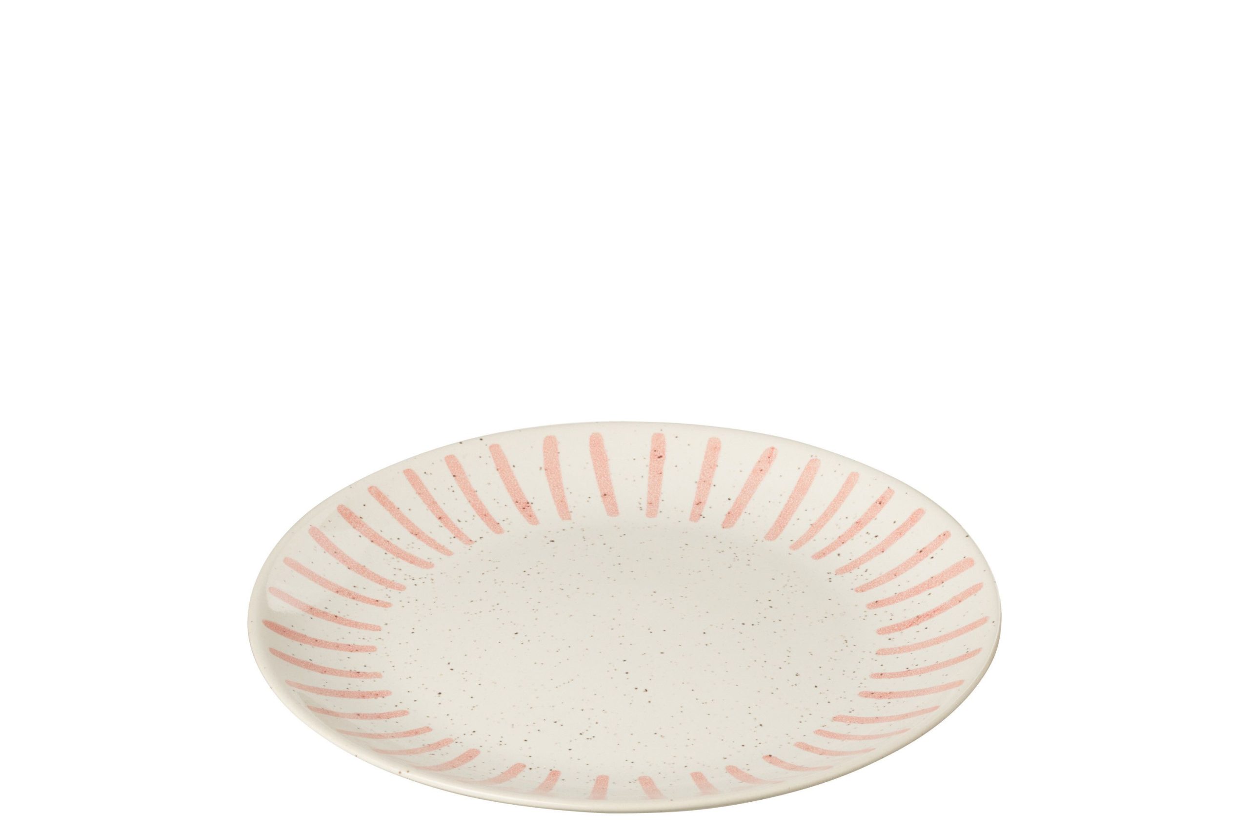 Assiette ligne porcelaine rose small