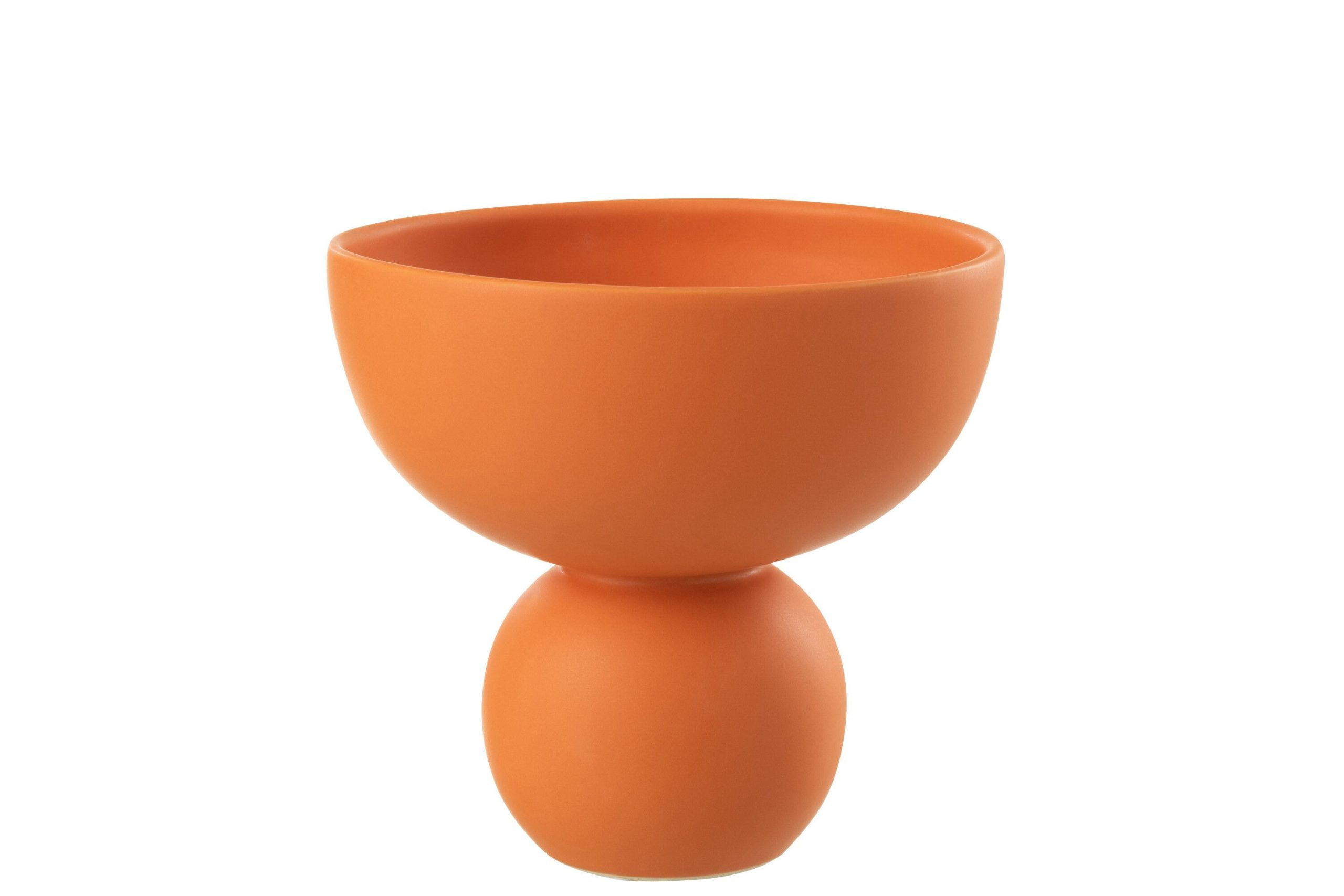 Vase plateau porcelaine terracotta