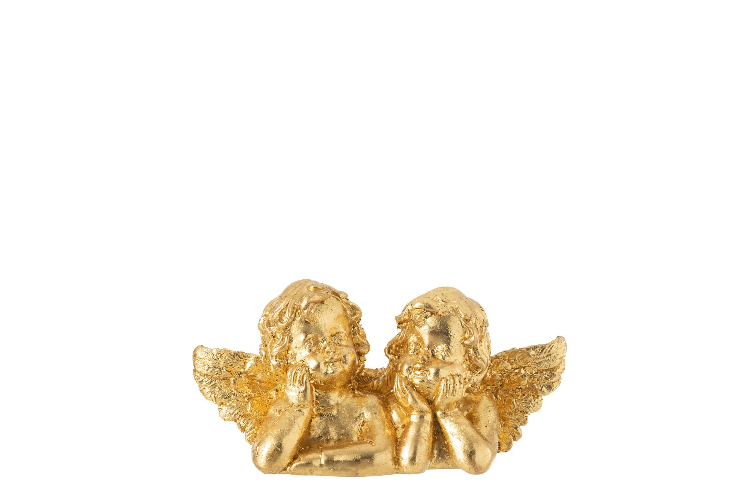 Ange couple pensant poly or