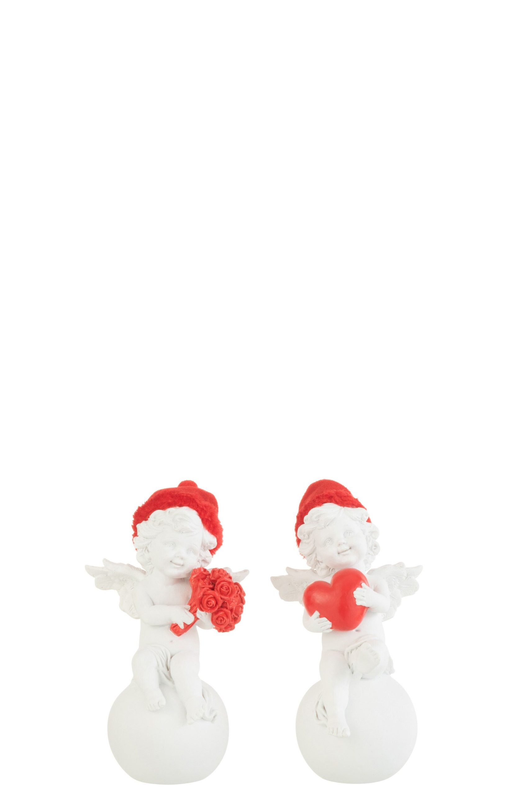 Ange sur balle chapeau poly rouge/blanc small assortiment de 2
