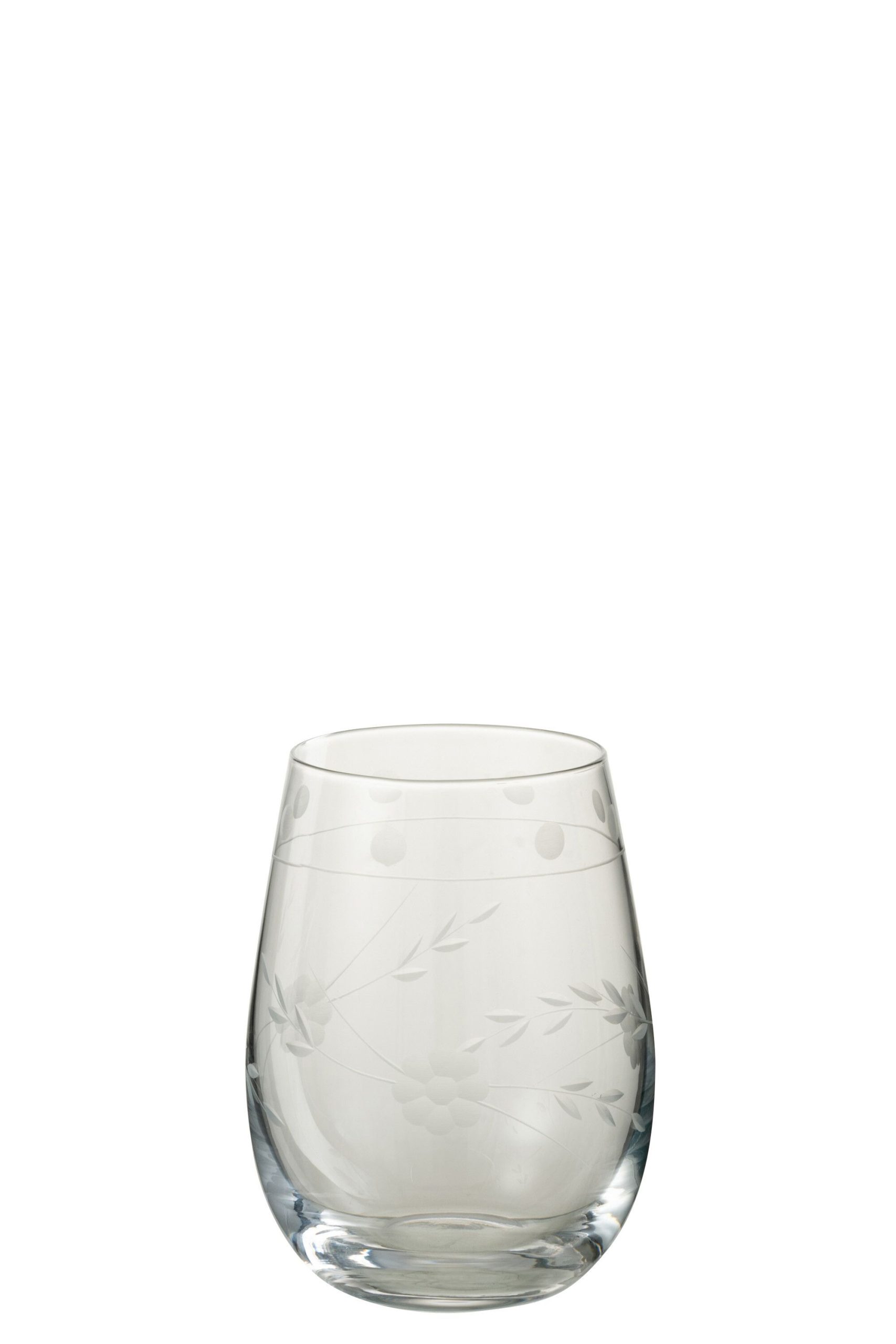 Verre a eau grave verre transparent