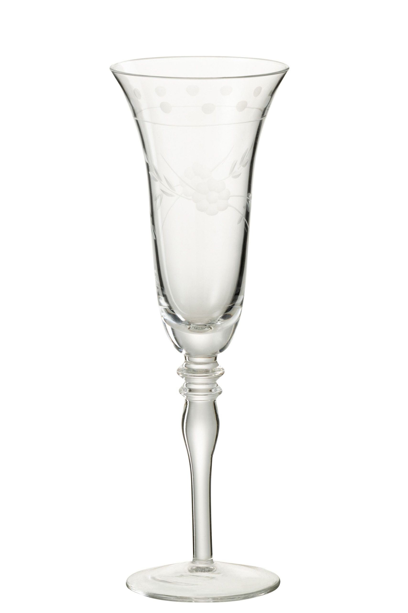 Flute a champagne grave verre transparent