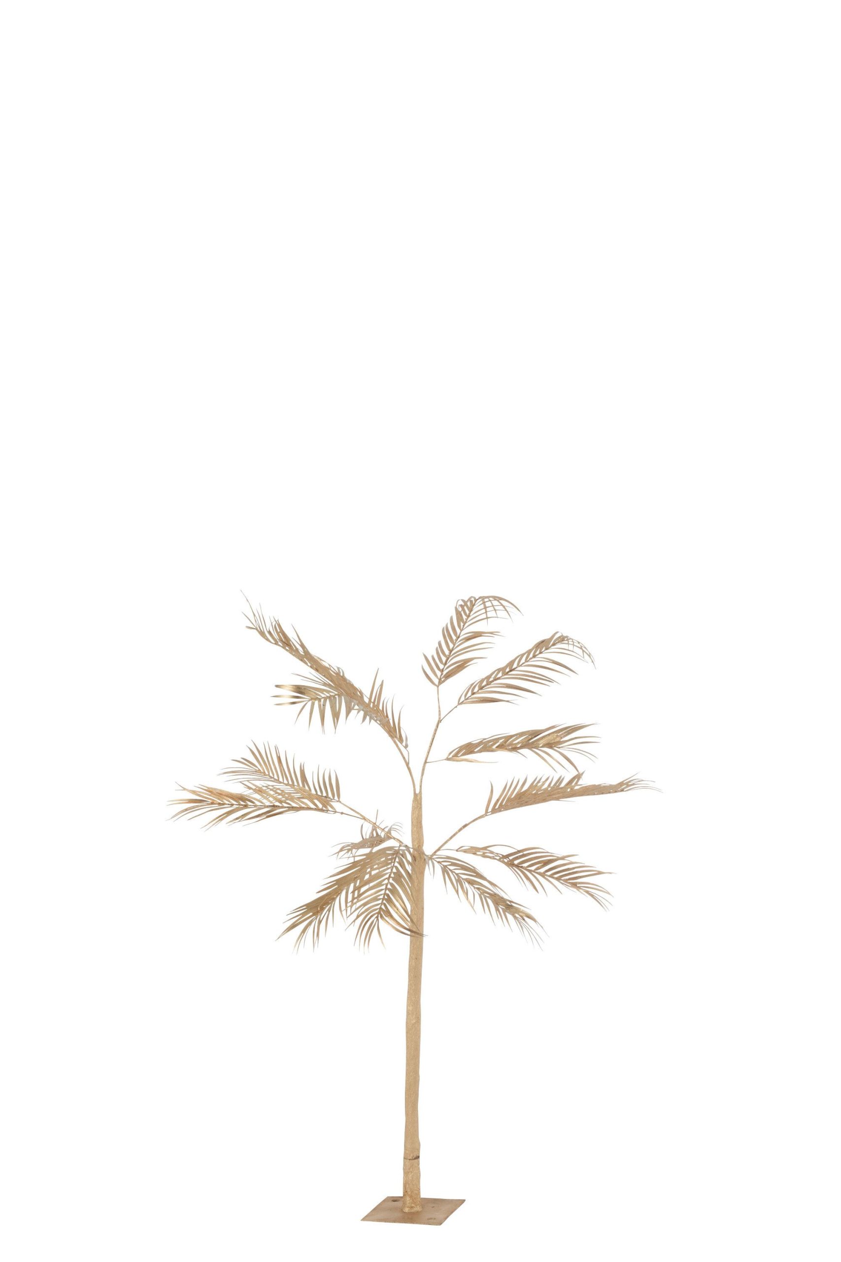 Arbre feuilles palmier 1 tronc acier or small