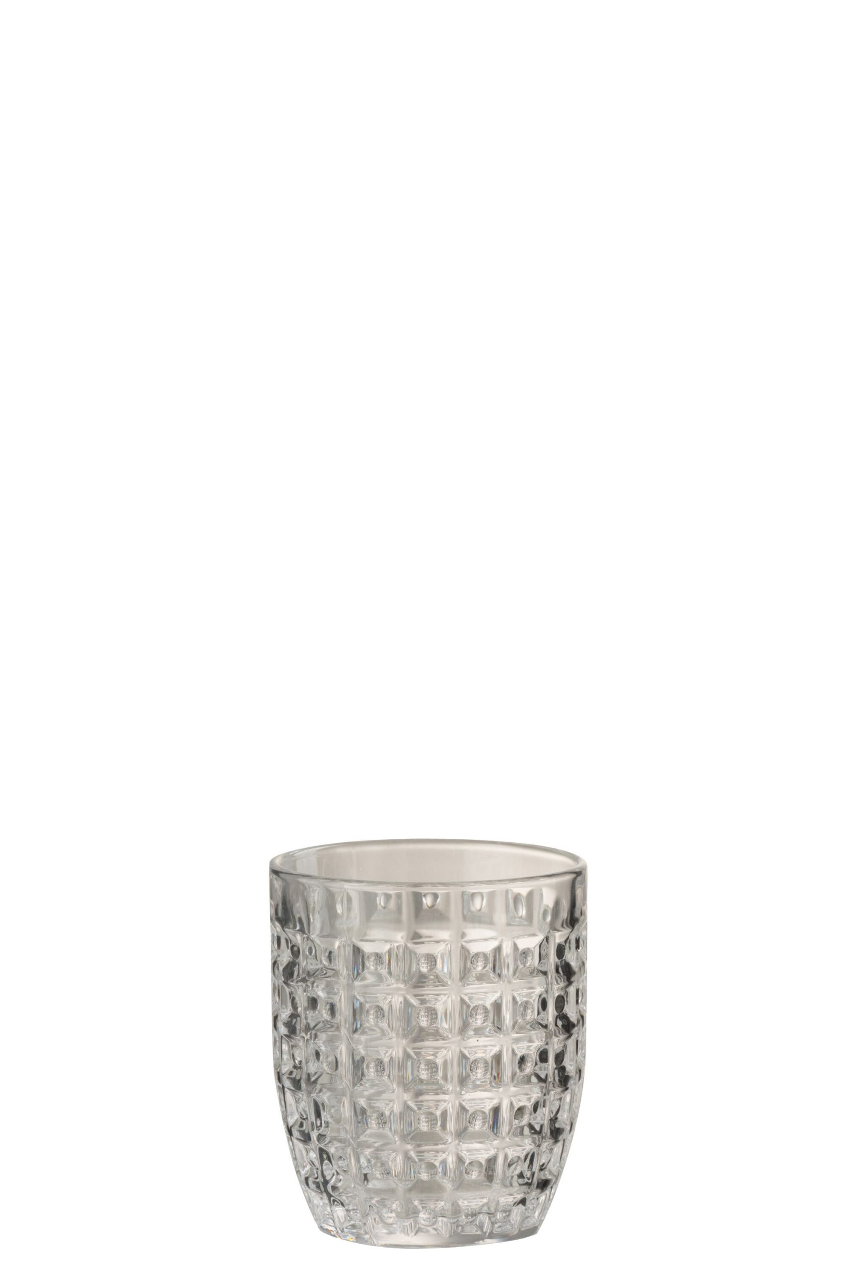 Verre motif relief verre transparent