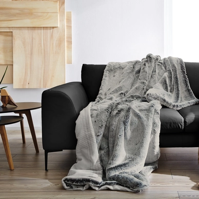 Plaid Fausse Fourrure s.Oliver Premium Gris