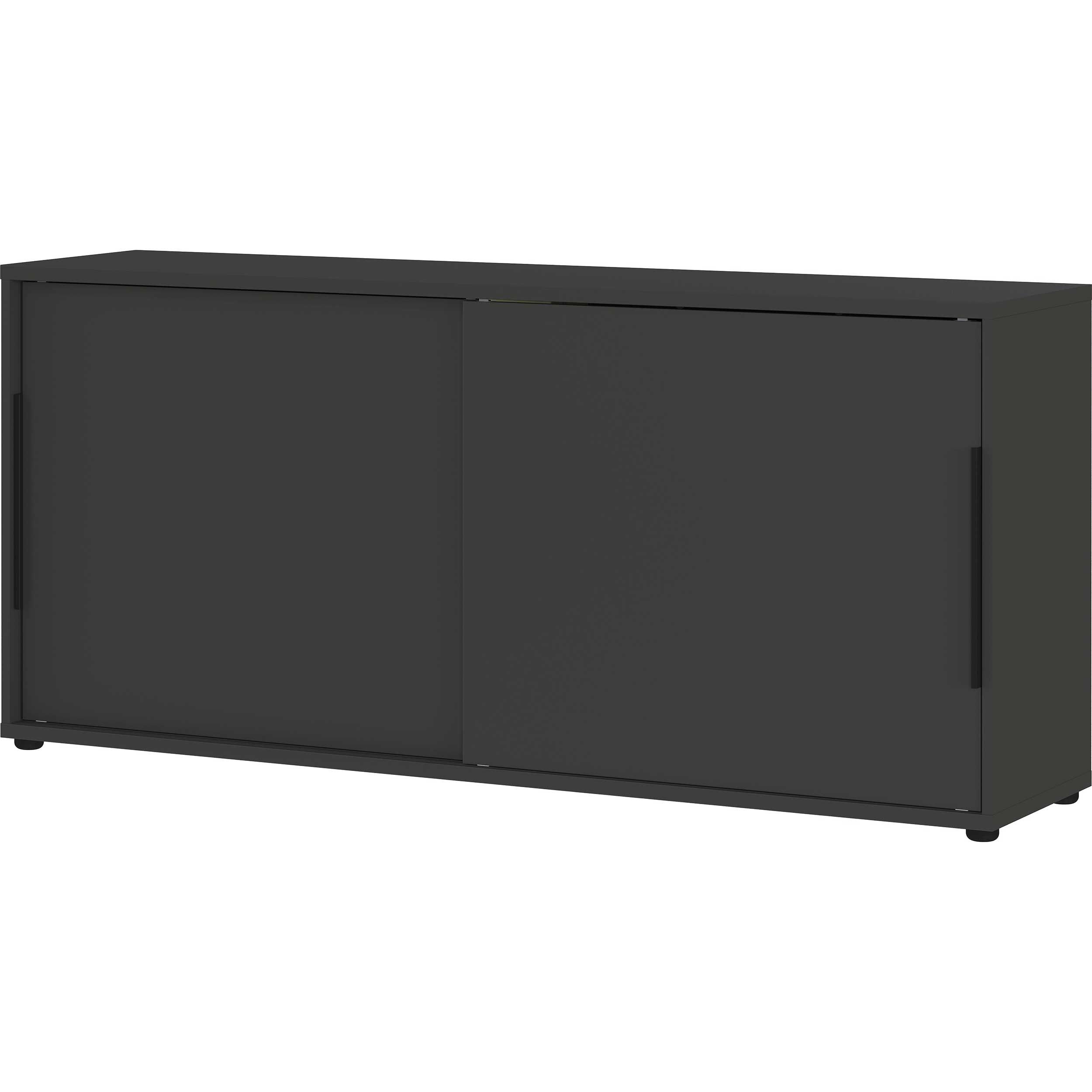 Buffet à portes coulissantes Tomori | 160 x 40 x 74 cm | Anthracite