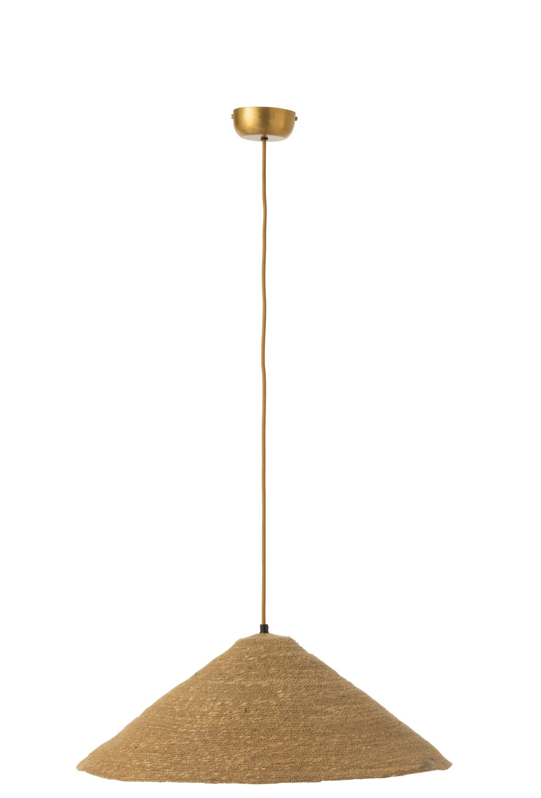 Lampe suspendue chapeau moonj jonc naturel small