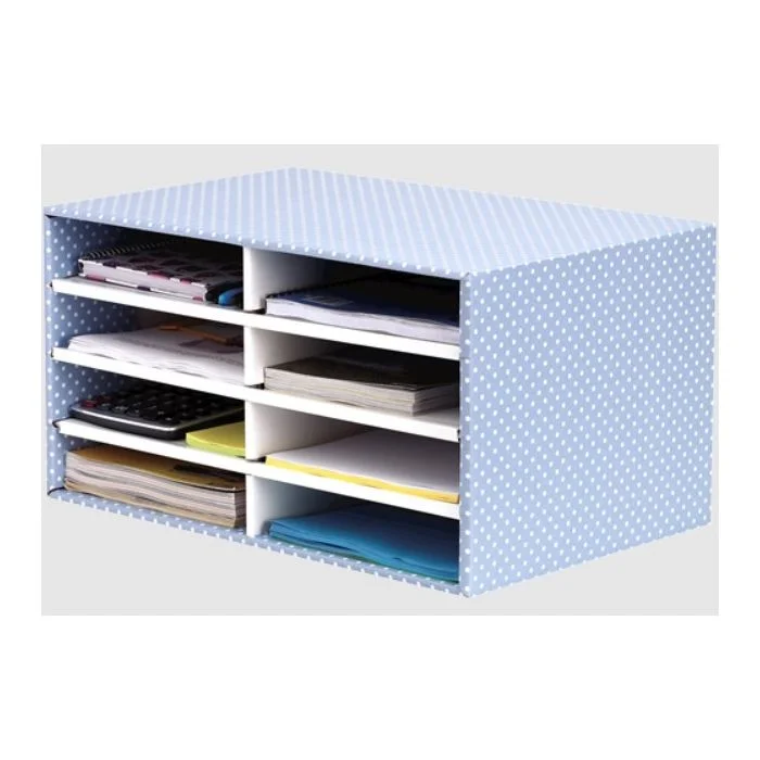 Trieur de Bureau - 8 compartiments - Bleu/Blanc FELLOWES Bankers Box