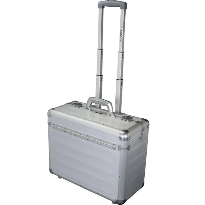 Valise de Pilote avec Trolley Aluminium - Argent DISCOVERY ALUMAXX