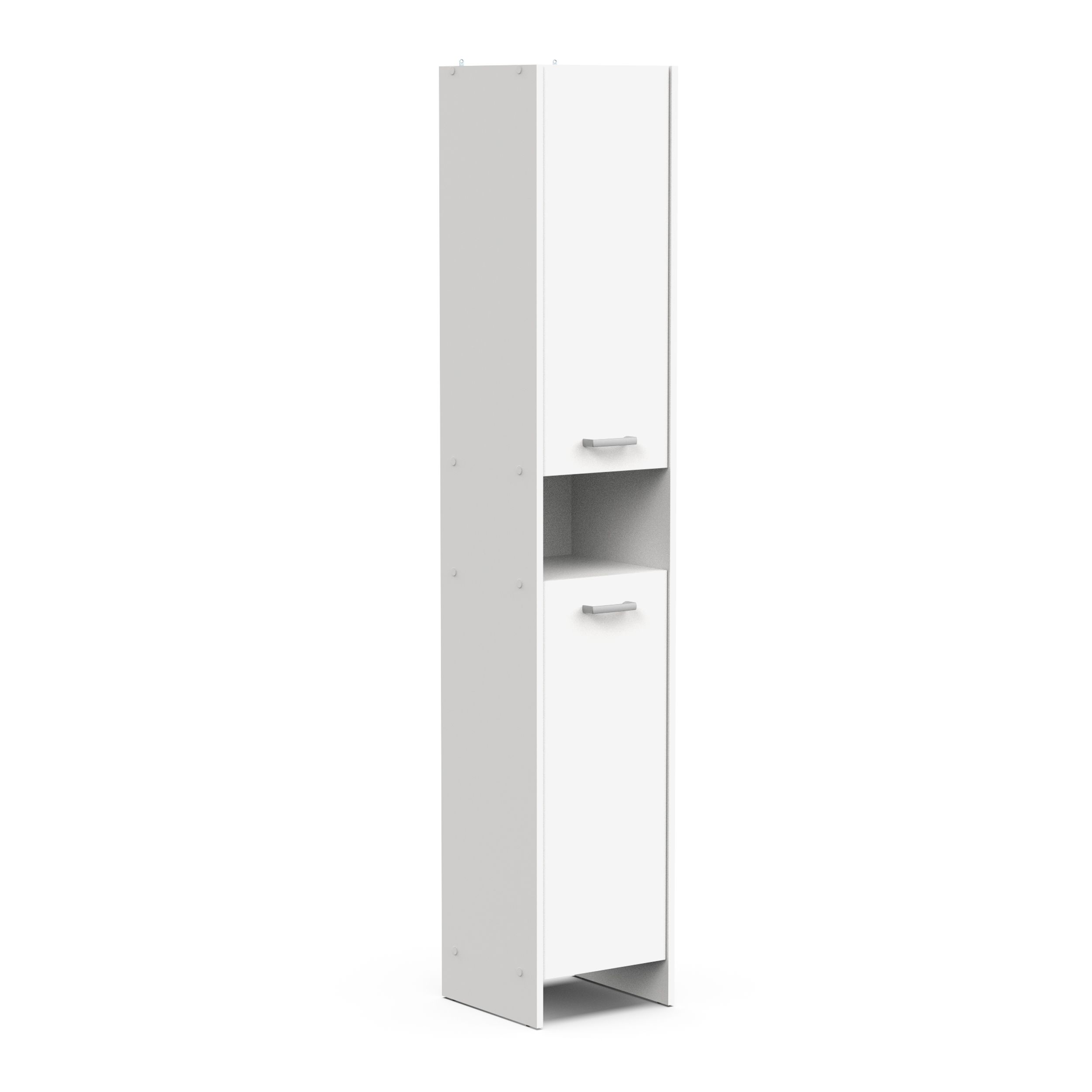 Armoire colonne Coralie | 34 x 32,8 x 186,2 cm | Blanc