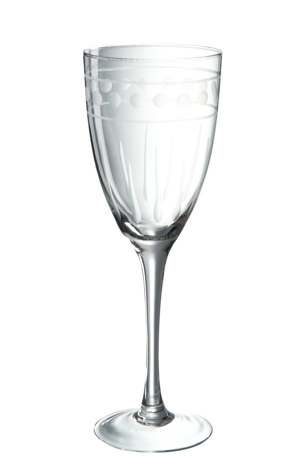 Verre a vin boule verre transparent large 8x8x24cm
