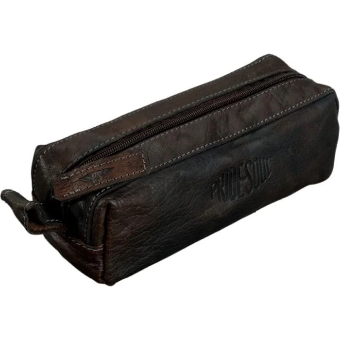 Trousse en Cuir pour stylos - Charbon de bois PRIDE ET SOUL