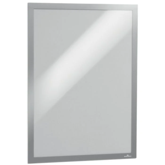 Cadre d'affichage magnétique auto-adhésif - A3 - Argent DURABLE Lot de 2