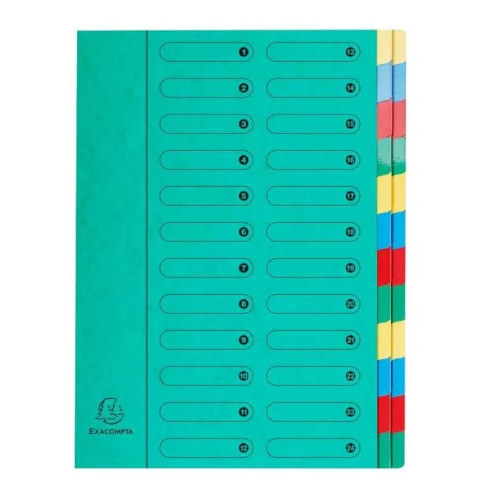 Trieur de Bureau 24 compartiments - Vert EXACOMPTA Harmonika