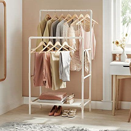 Porte-vêtements | 88x44x154cm | Fer/tissu/plastique