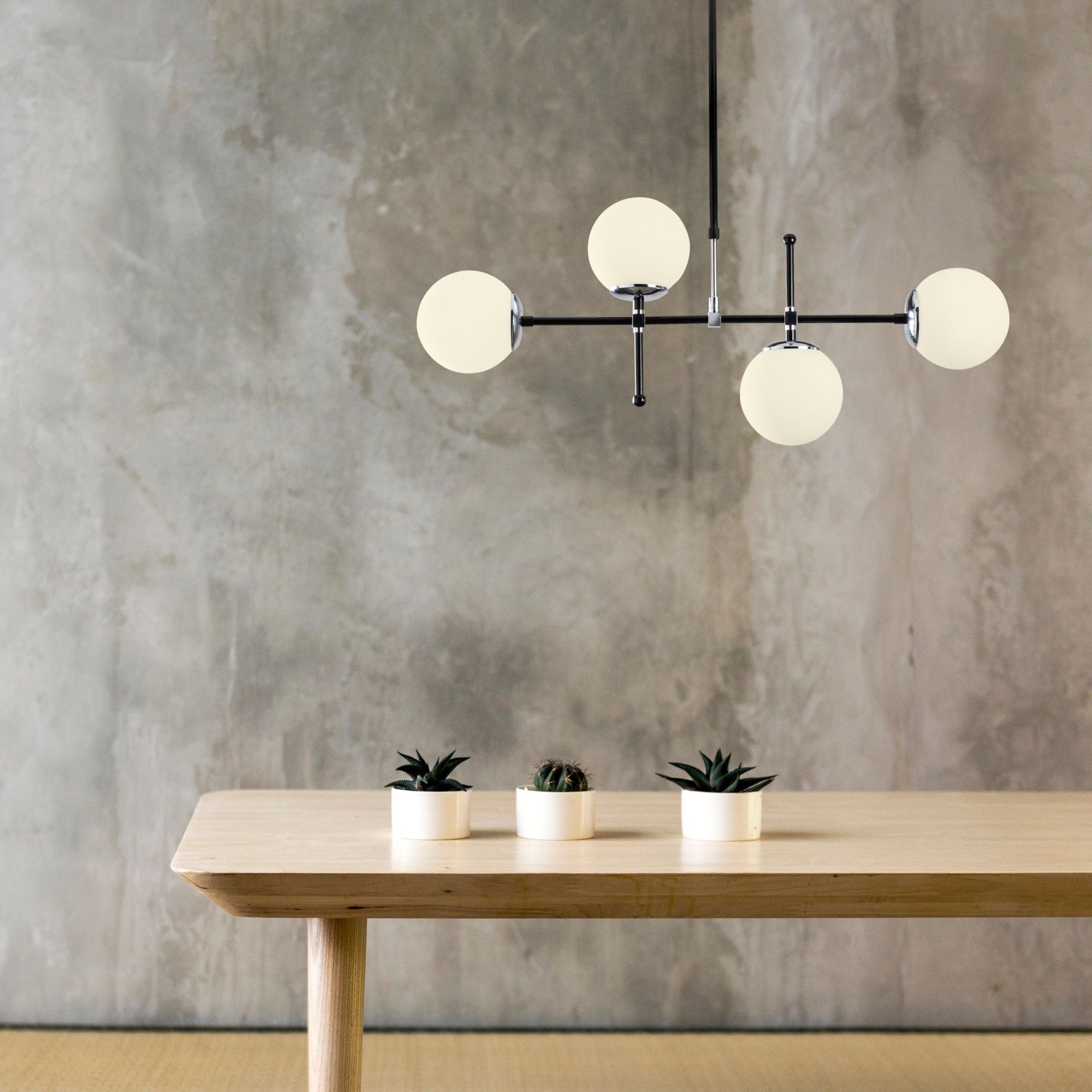 Lustre Sheen | Corps en métal | Hauteur réglable, 90x15cm