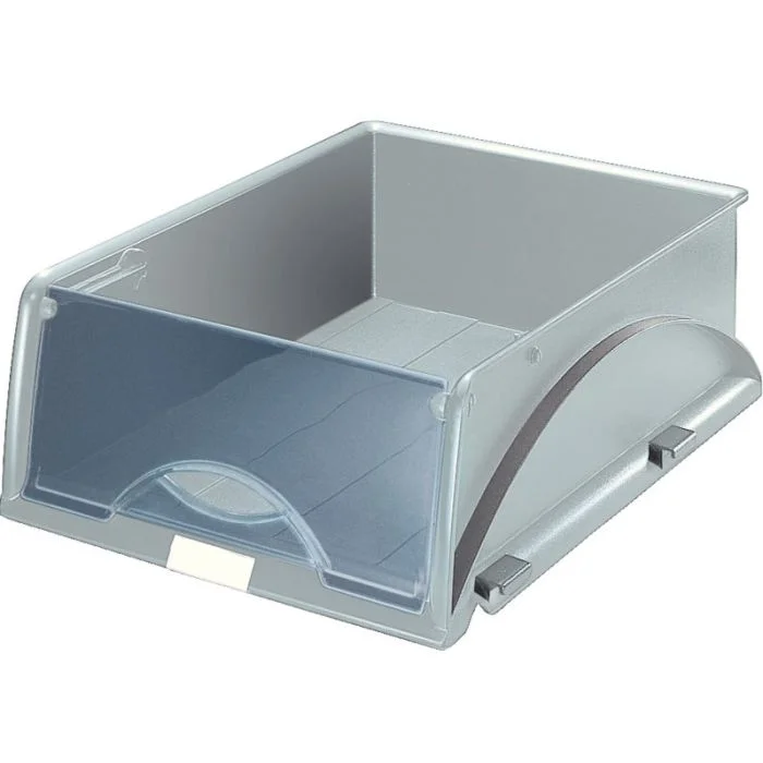 Bac à courrier empilable avec rabat - Gris LEITZ Sorty