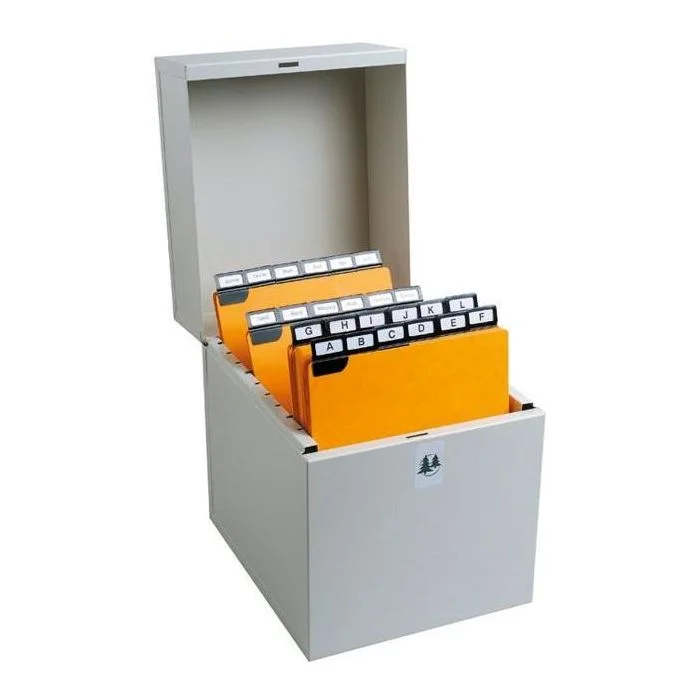 Boîte à fiches A5 - 210 x 148 mm ou 200 x 125 mm EXACOMPTA Metalib