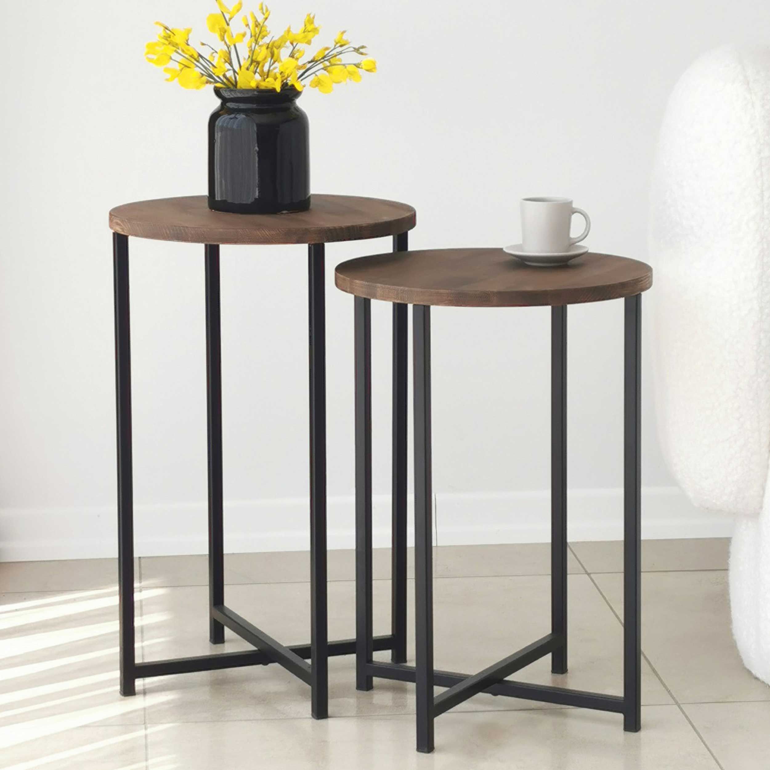 Neta Table basse | BOIS DE PIN | Noyer