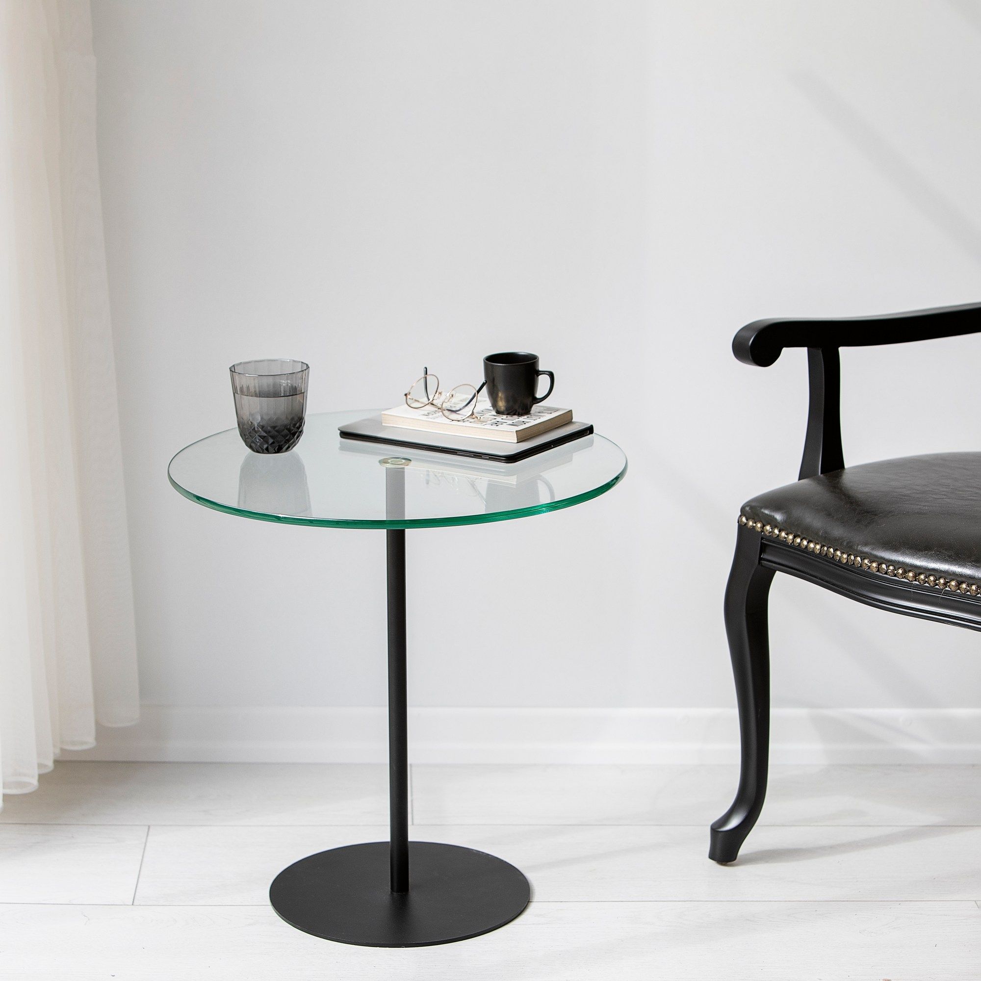 Chill Table d'appoint | Structure métallique | Noir