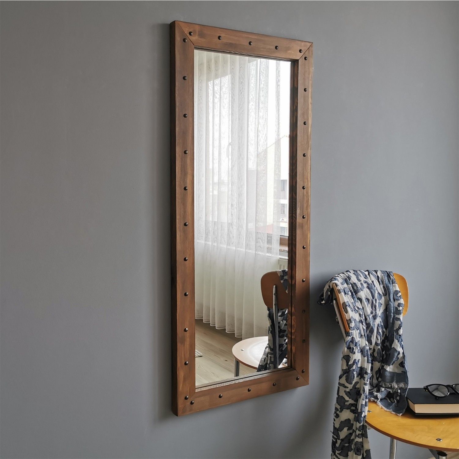 Z511 Miroir | BOIS DE PIN | Noyer
