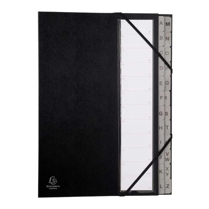 Trieur Alphabétique - 24 compartiments - Noir EXACOMPTA Ordonator