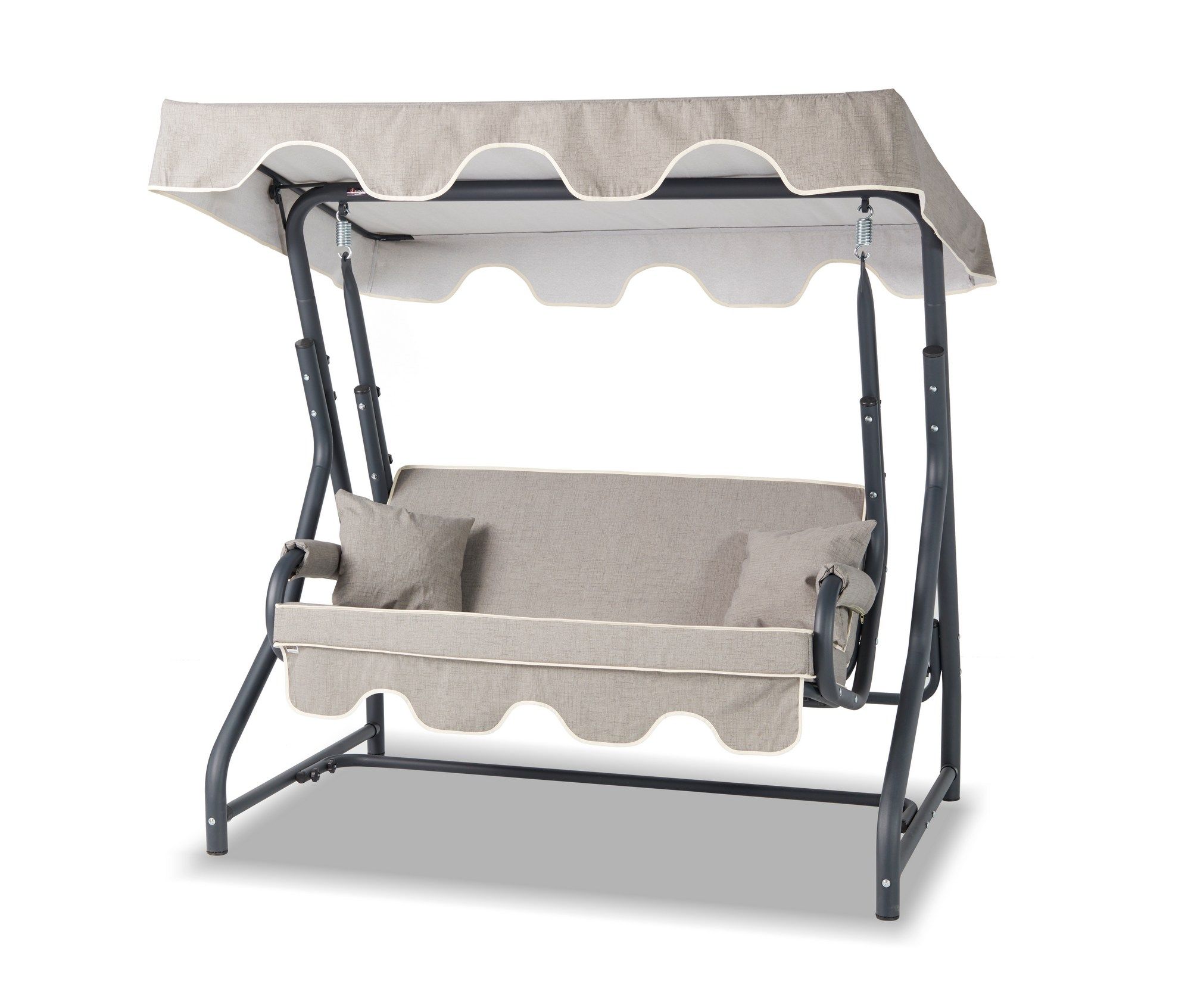 Woody Fashion Double Swing Chair - Anthracite Grey
