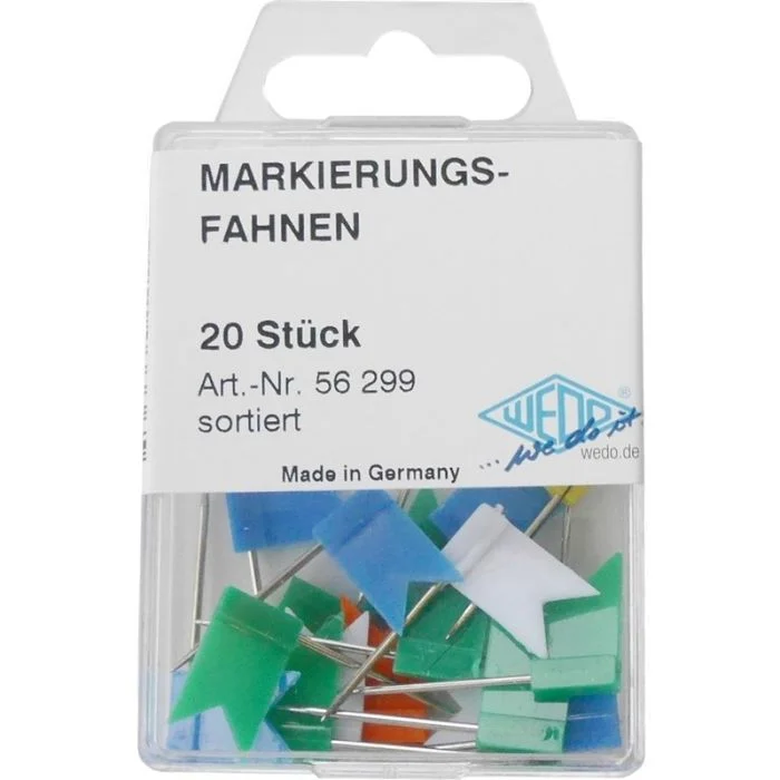 Drapeaux de Signalisation - Assortiment WEDO Lot de 20